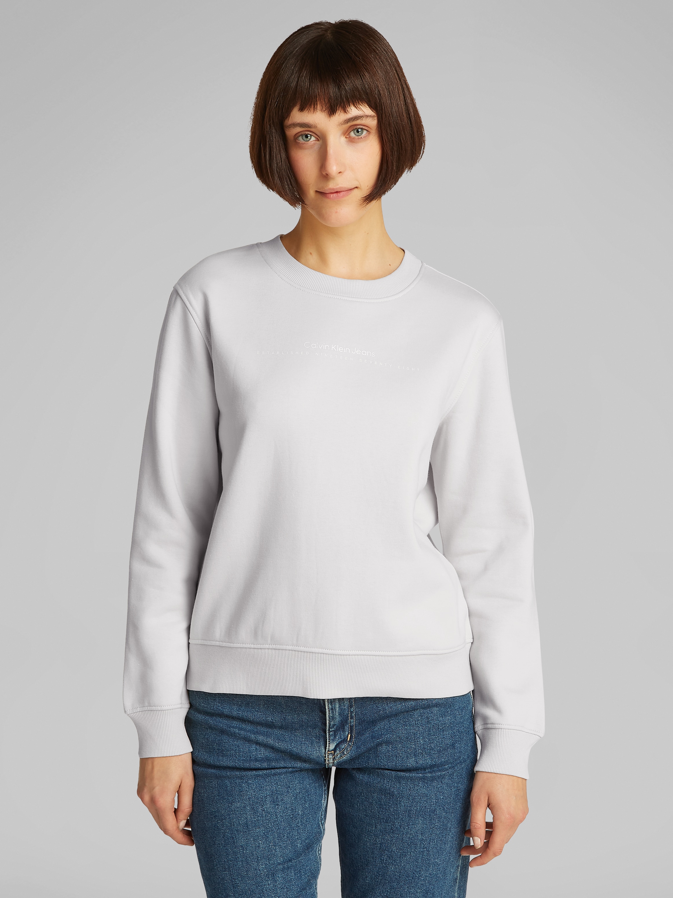 Calvin Klein Jeans Sweatshirt »INSTITUTIONAL GRAPHIC CREWNECK«, mit Logodruck