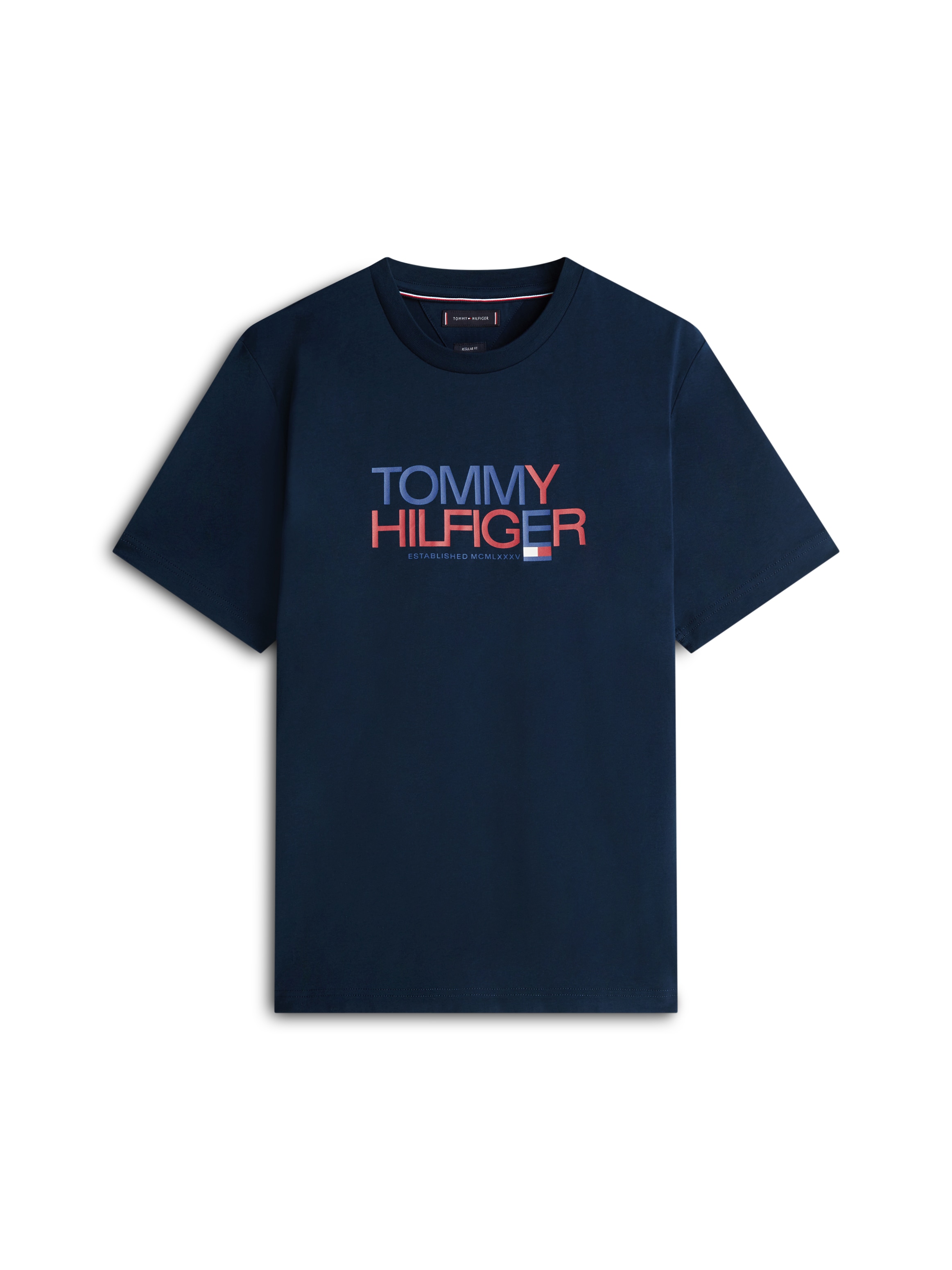 Tommy Hilfiger T-shirt »BRAND LOVE BIG TEXT« Regular fit mit Rundhalsausschnitt