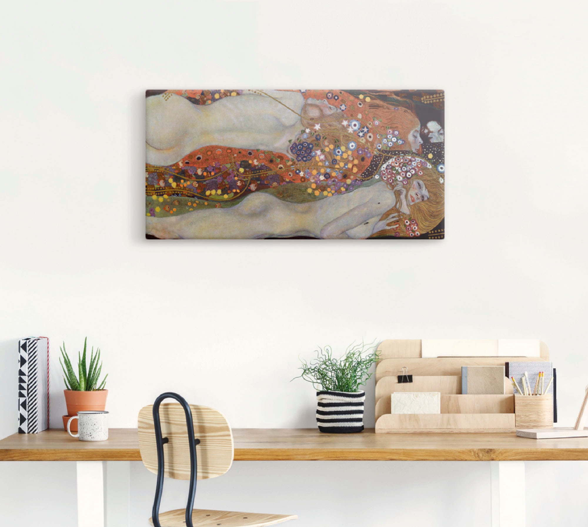 Artland Wandbild »Wasserschlangen II (Die Freundinnen)«, Frau, (1 St.), als Leinwandbild, Poster, Wandaufkleber in verschied. Grössen