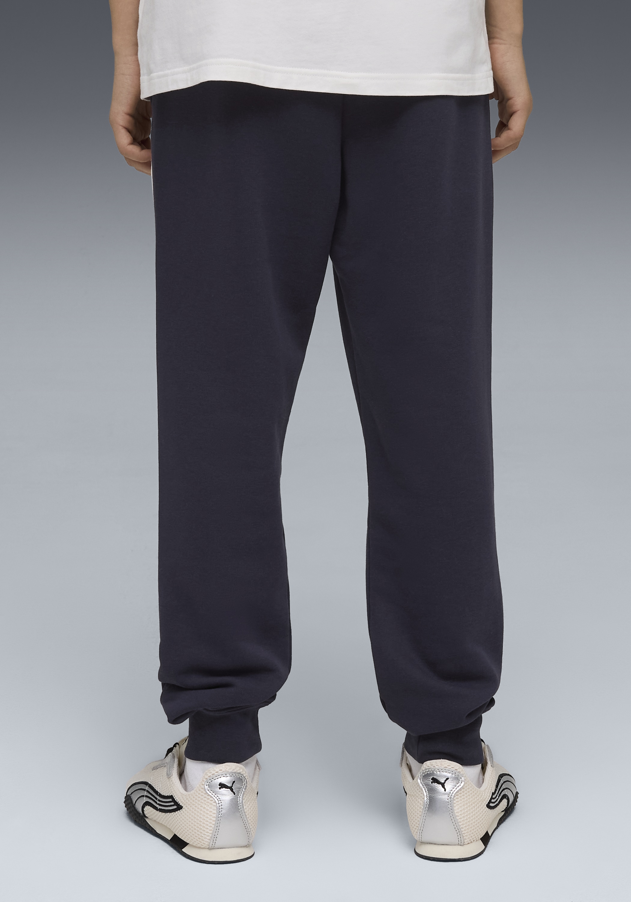 PUMA Trainingshose »ESS BLOCK SWEATPANTS TR B«  aus Baumwollmischung, Regular Fit, sportlicher Stil