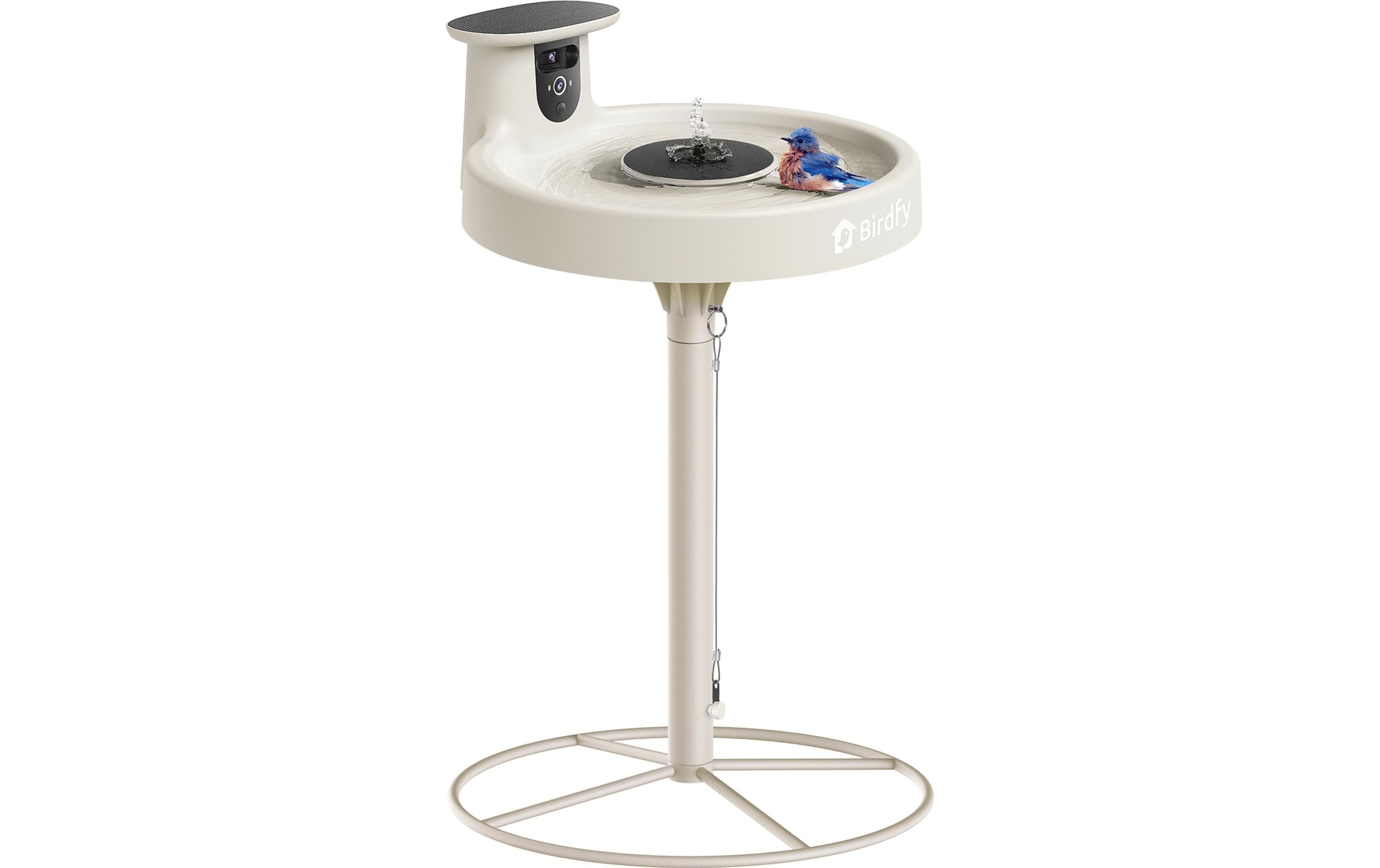 Image of Birdfy Vogeltränke "Vogelbad mit Kamera" Solarbetrieben, KI und Video Vogelerkennung