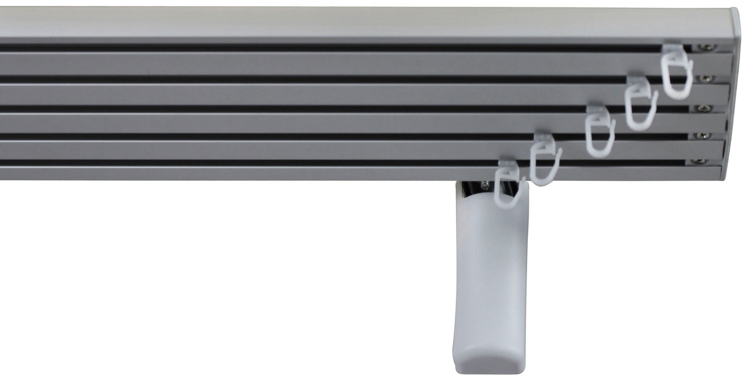 Image of GARESA Gardinenschiene »Flächenvorhangschiene SMART«, 5 läufig-läufig, Wunschmasslänge, für Paneele, für Vorhänge, mit Profilverbinder verlängerbar, Wandmontage bei Ackermann Versand Schweiz