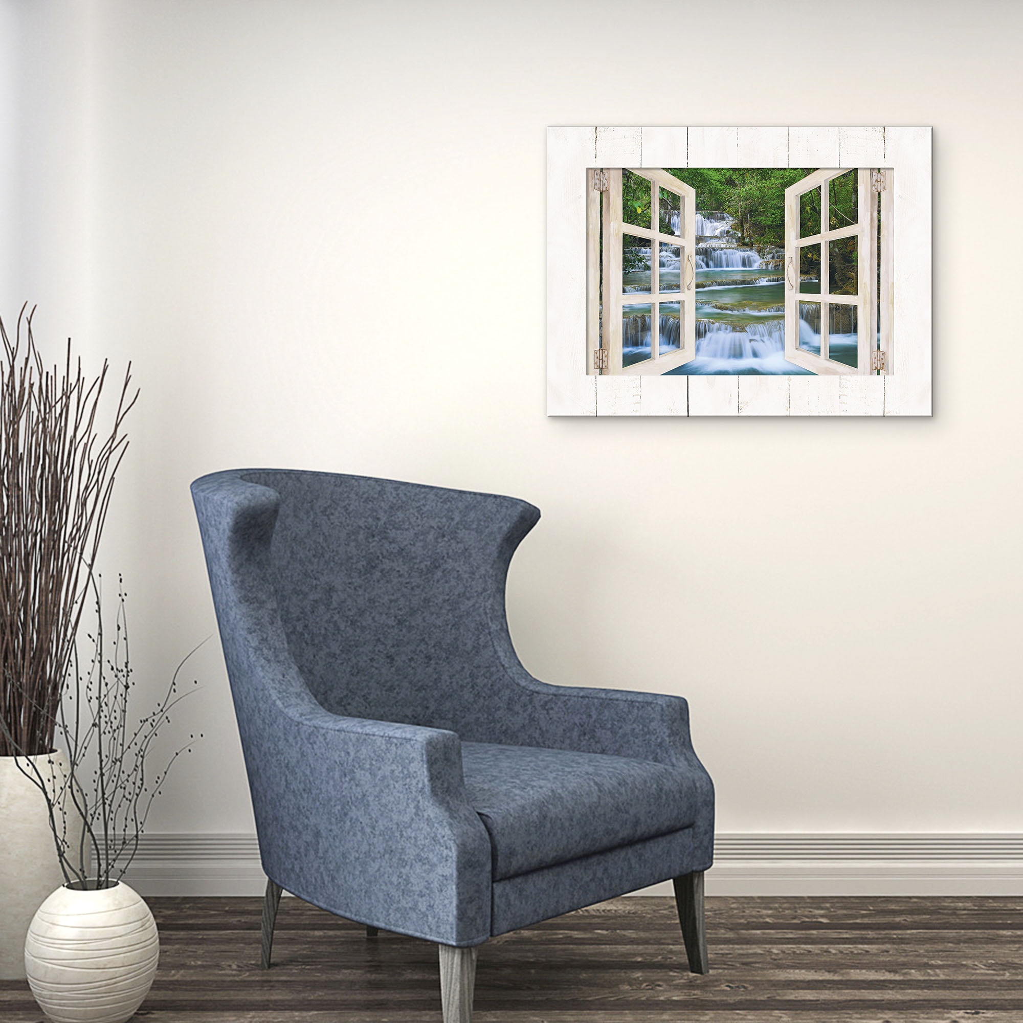 Artland Wandbild »Tiefen Wald Wasserfall -Thailand«, Fensterblick, (1 St.)
