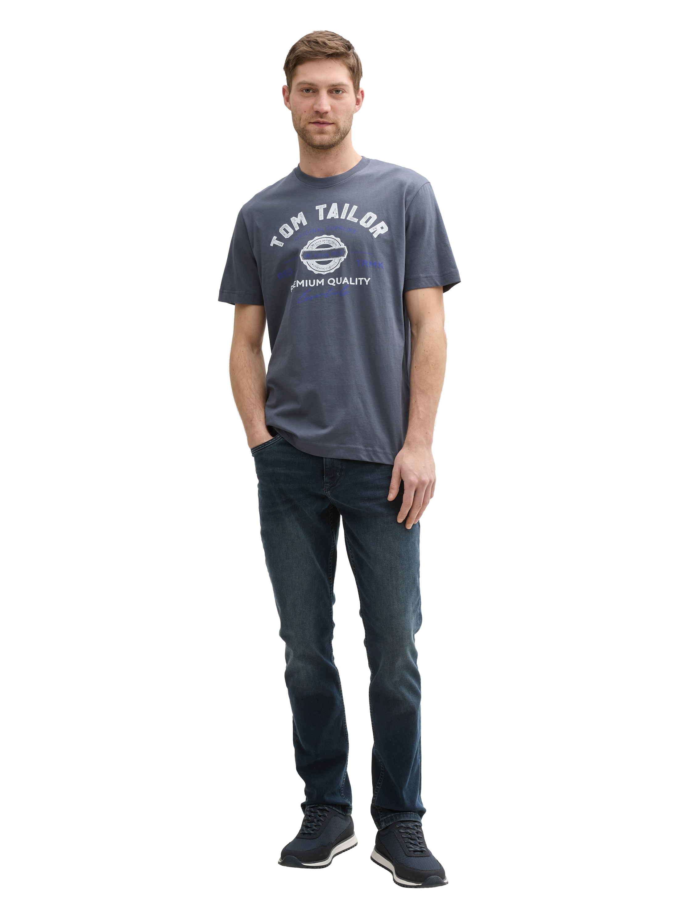 TOM TAILOR T-Shirt, mit grossem Logofrontprint