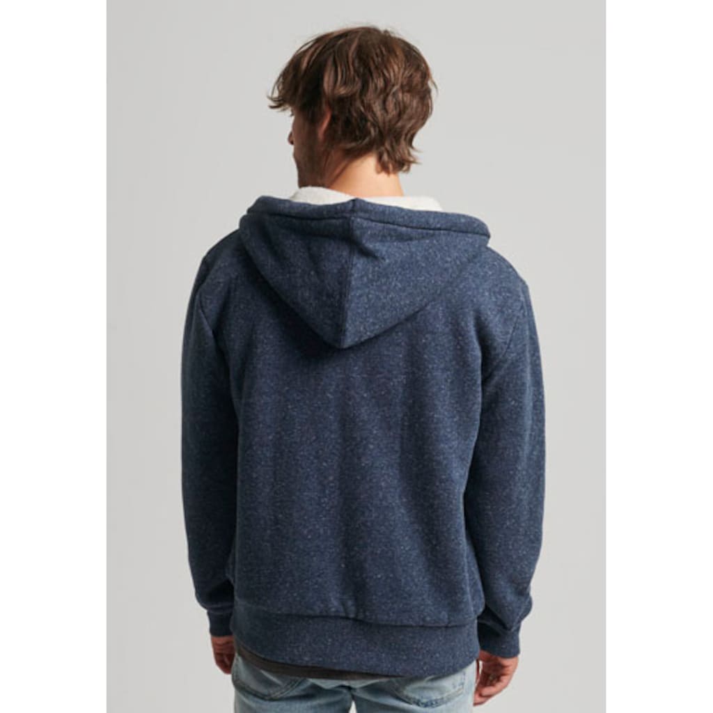 Superdry Kapuzensweatjacke »SD-BORG LINED ZIP HOOD«