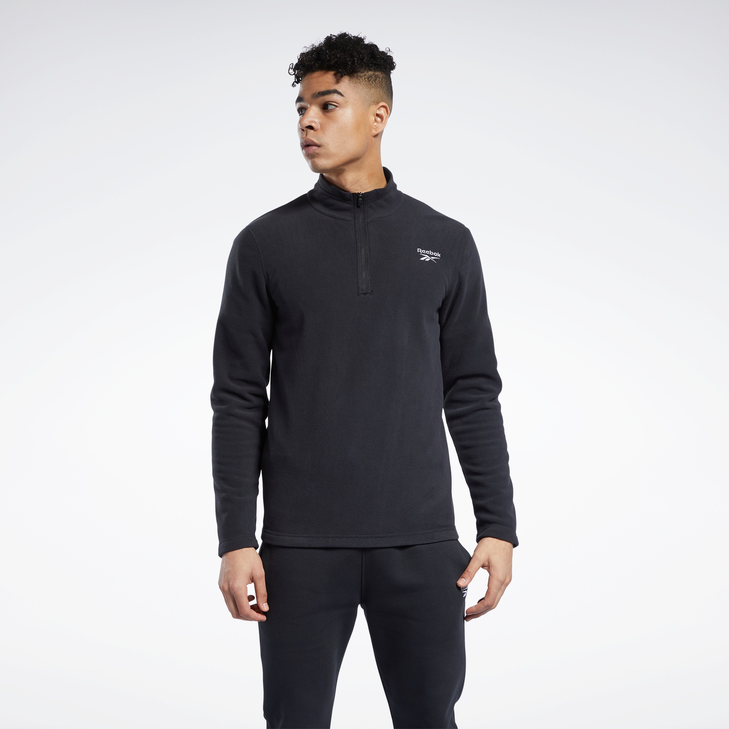 Image of Reebok Rollkragenshirt »OUTERWEAR QUARTER-ZIP SWEATSHIRT« bei Ackermann Versand Schweiz