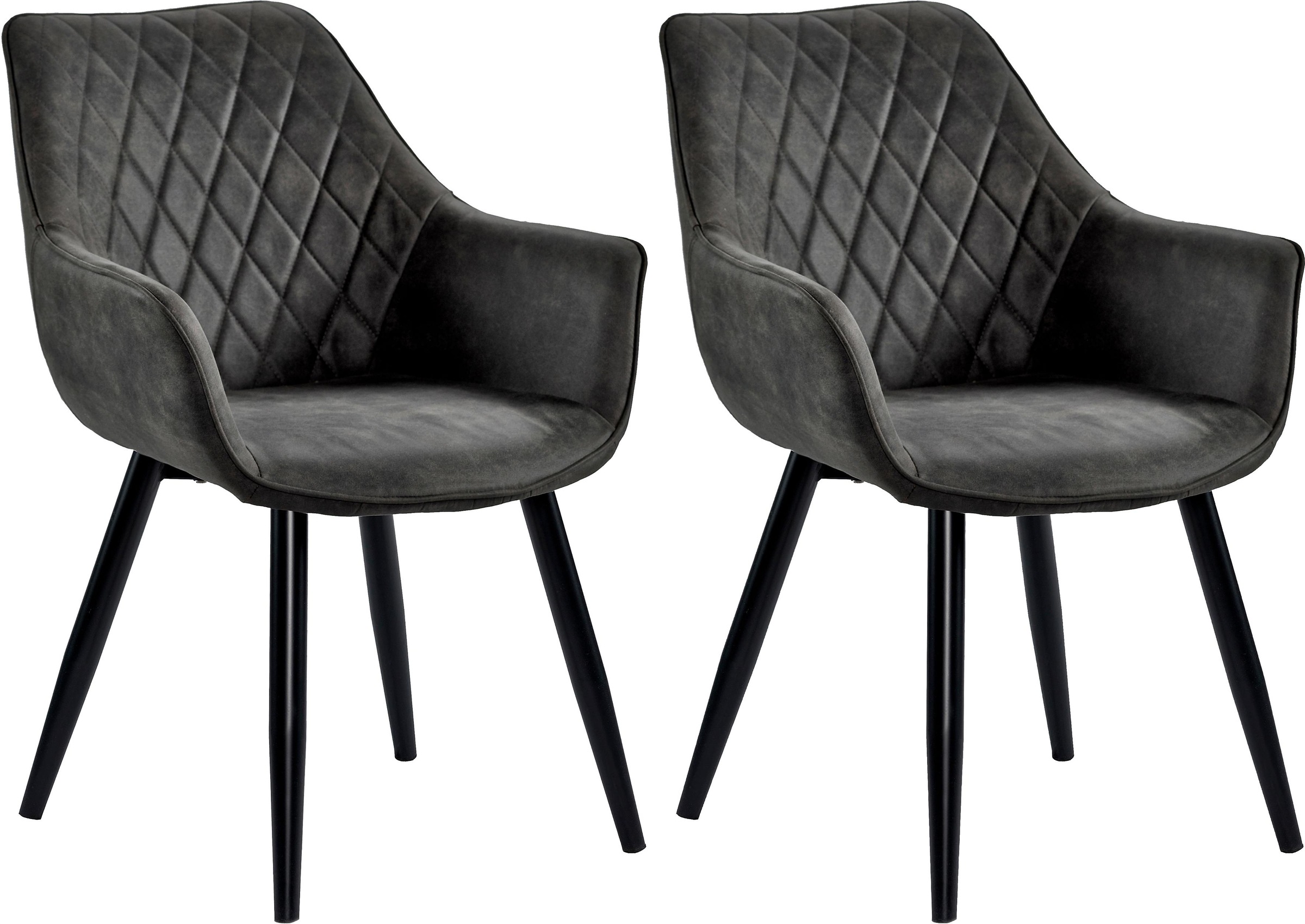 Image of Home affaire 4-Fussstuhl »Tortola«, (Set), 2 St., Microfaser, Armlehnstuhl, Schalenstuhl bei Ackermann Versand Schweiz