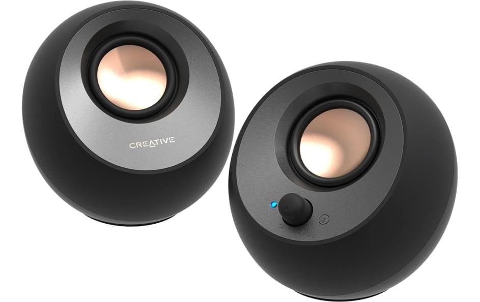 Creative Haut-parleurs pour PC »Pebble V3« 2.0 ( ajustement du volume 8 W) Bluetooth 5.0