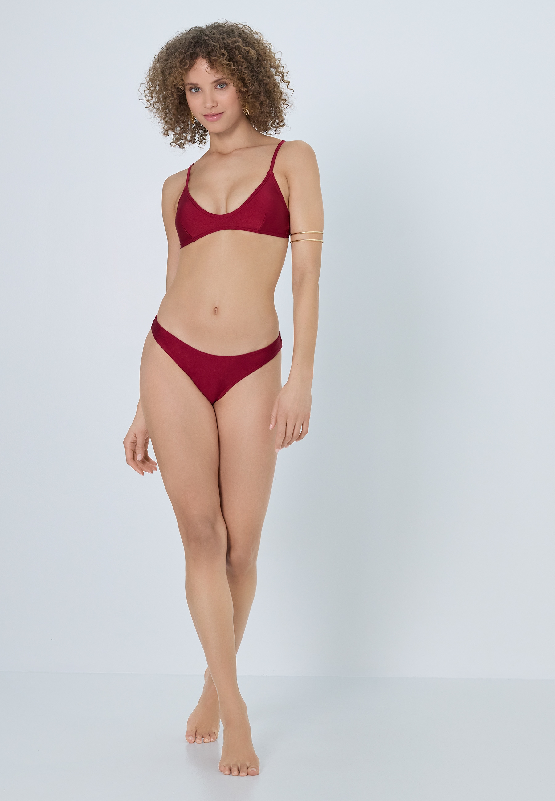 LSCN by LASCANA Bustier-Bikini-Top »Sunny« in trendiger Glanzware
