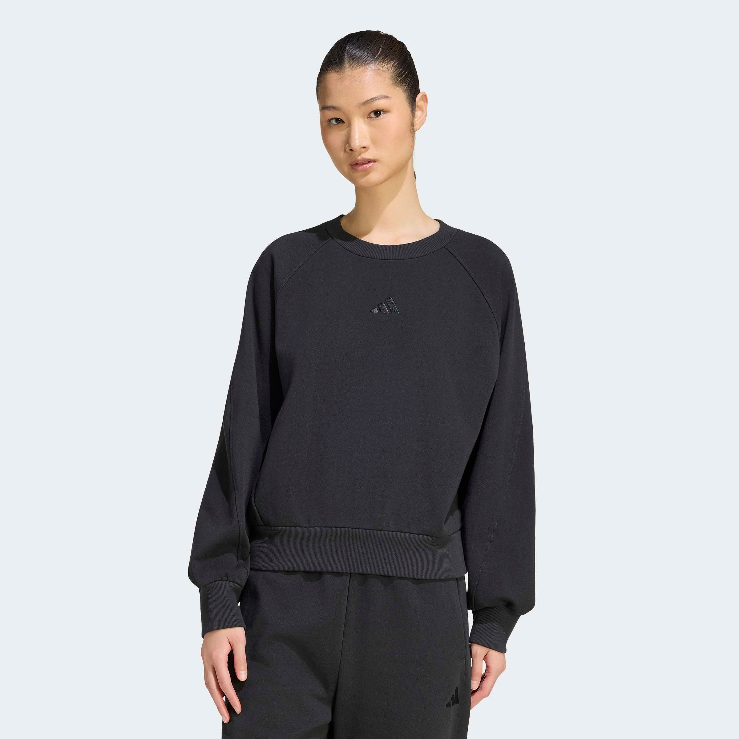 Image of adidas Sportswear Sweatshirt "ADIDAS KIT, KLEINES LOGO", KIT Sweatshirt, schwere Premium-Qualität, robuste Stoffstruktur