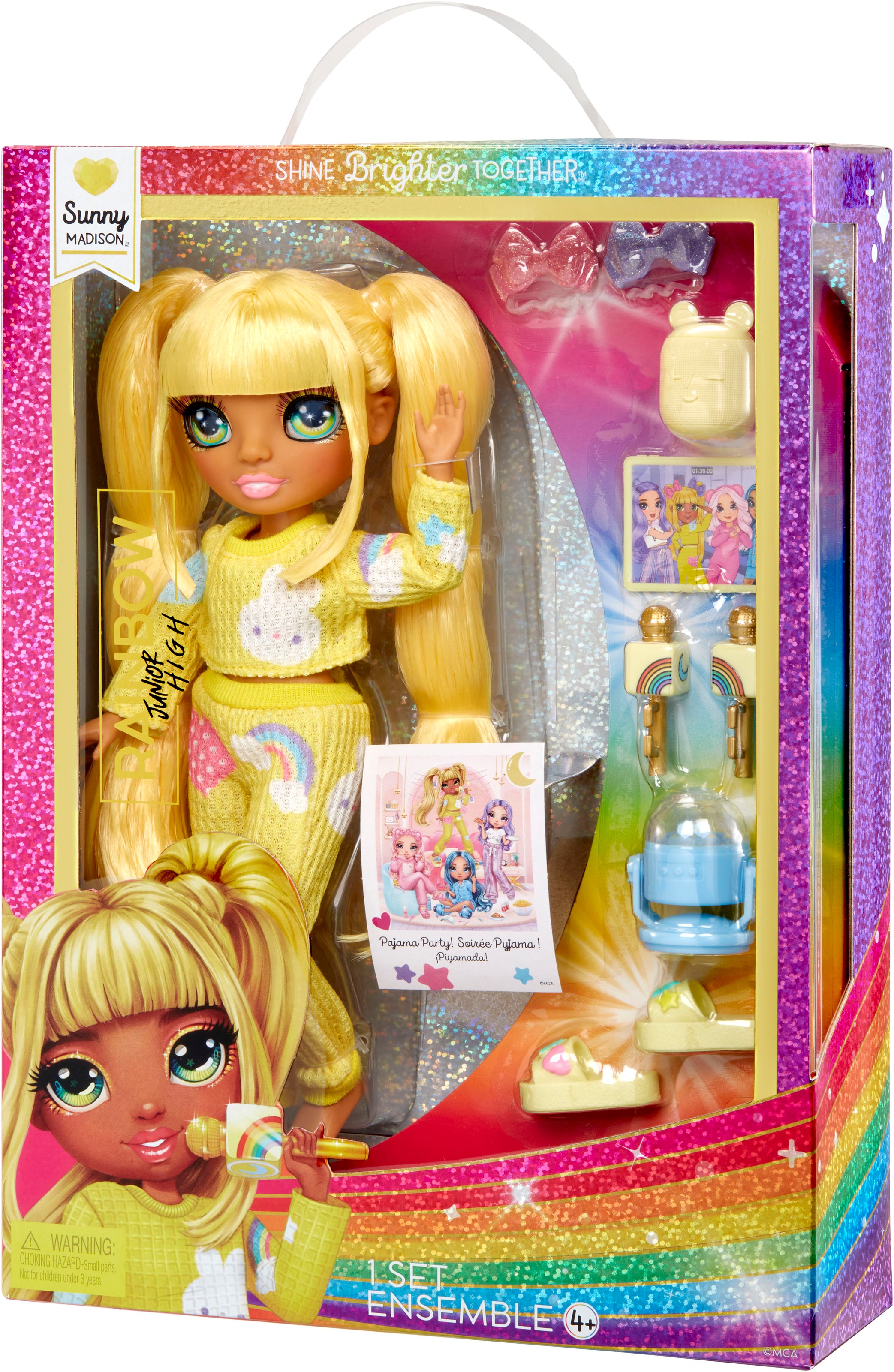RAINBOW HIGH Poupée à habiller »Junior High PJ Party Fashion Doll Sunny (Yellow)«