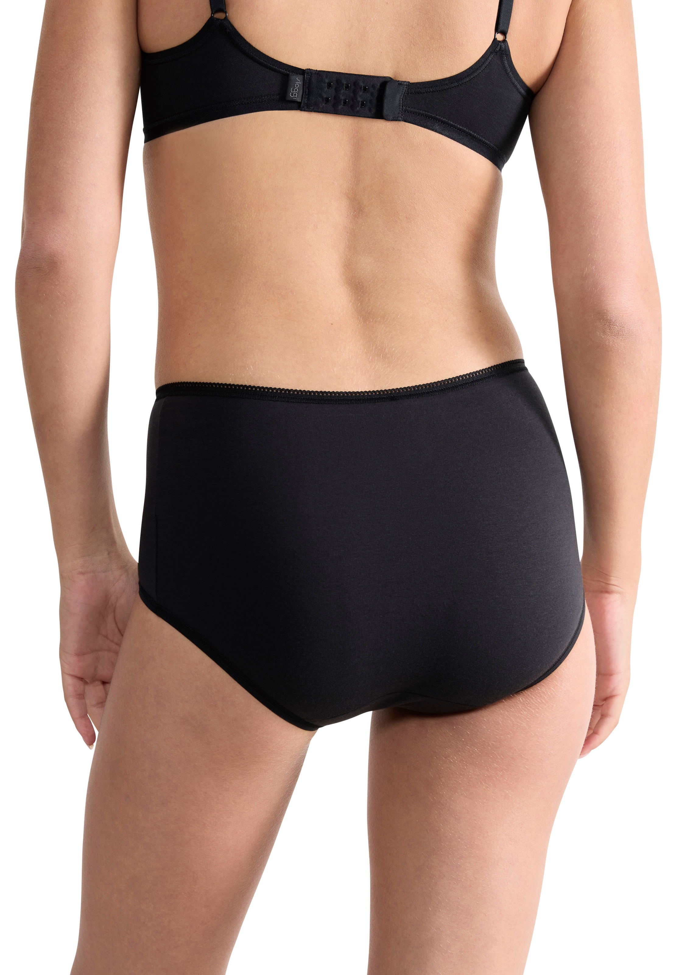 sloggi Maxislip »24/7 Cotton« höher geschnittene Passform, elastisch, Spitze, blickdicht, weich