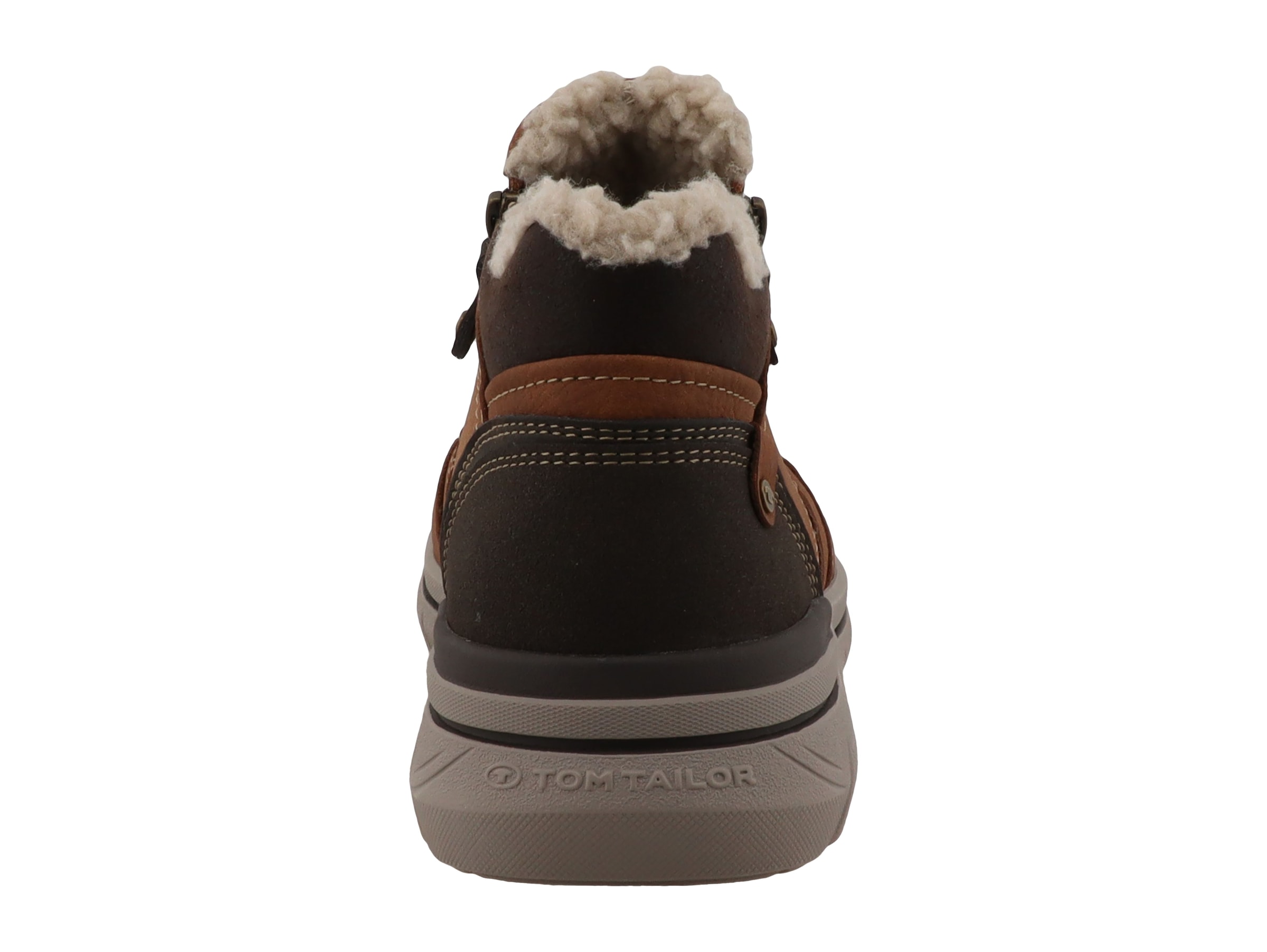 TOM TAILOR Winterboots  Reissverschlussboots mit Kontrastbesätzen und Kontrastnähten