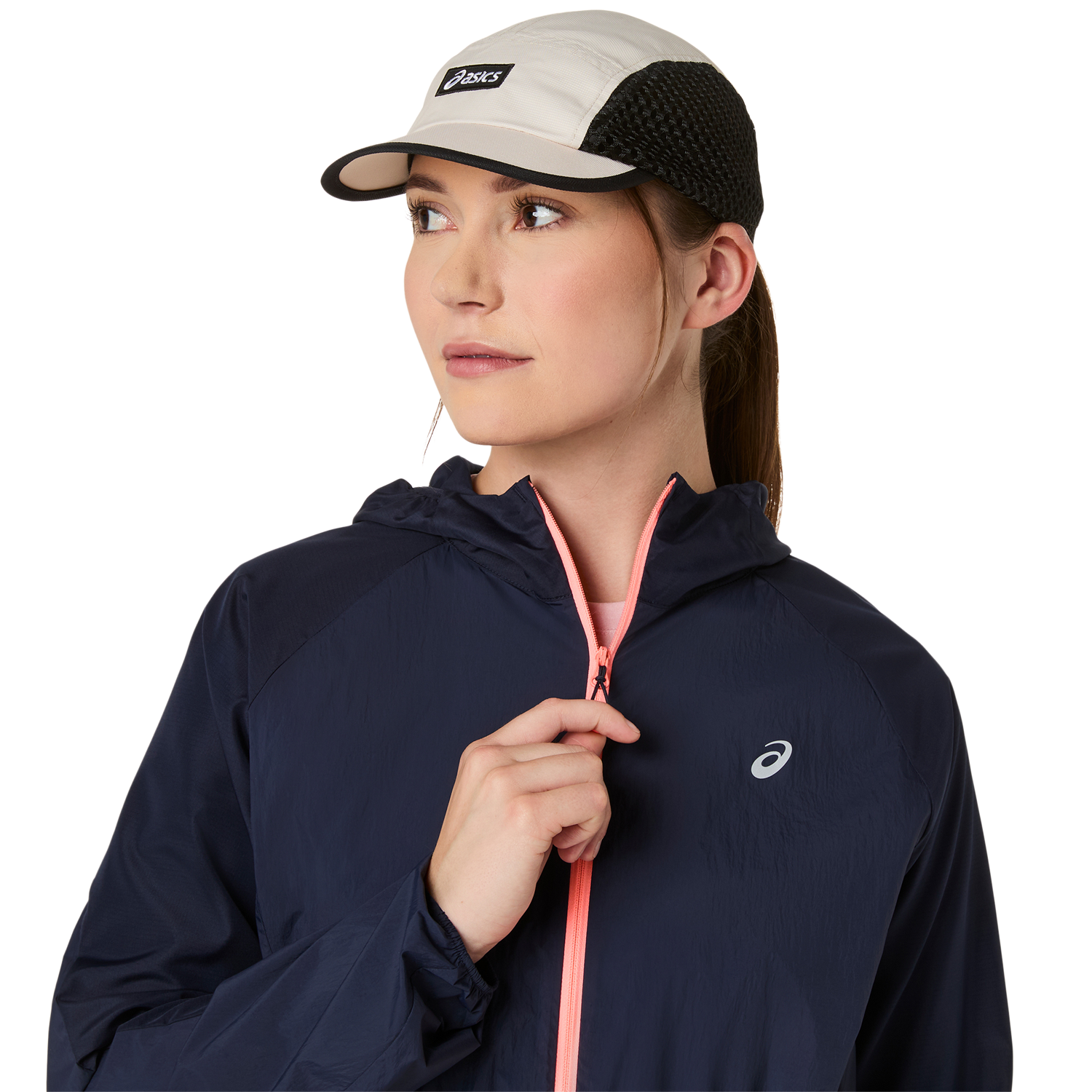 Asics Veste de course à pied »ROAD PACKABLE JACKET« mit Kapuze Übergangsjacke