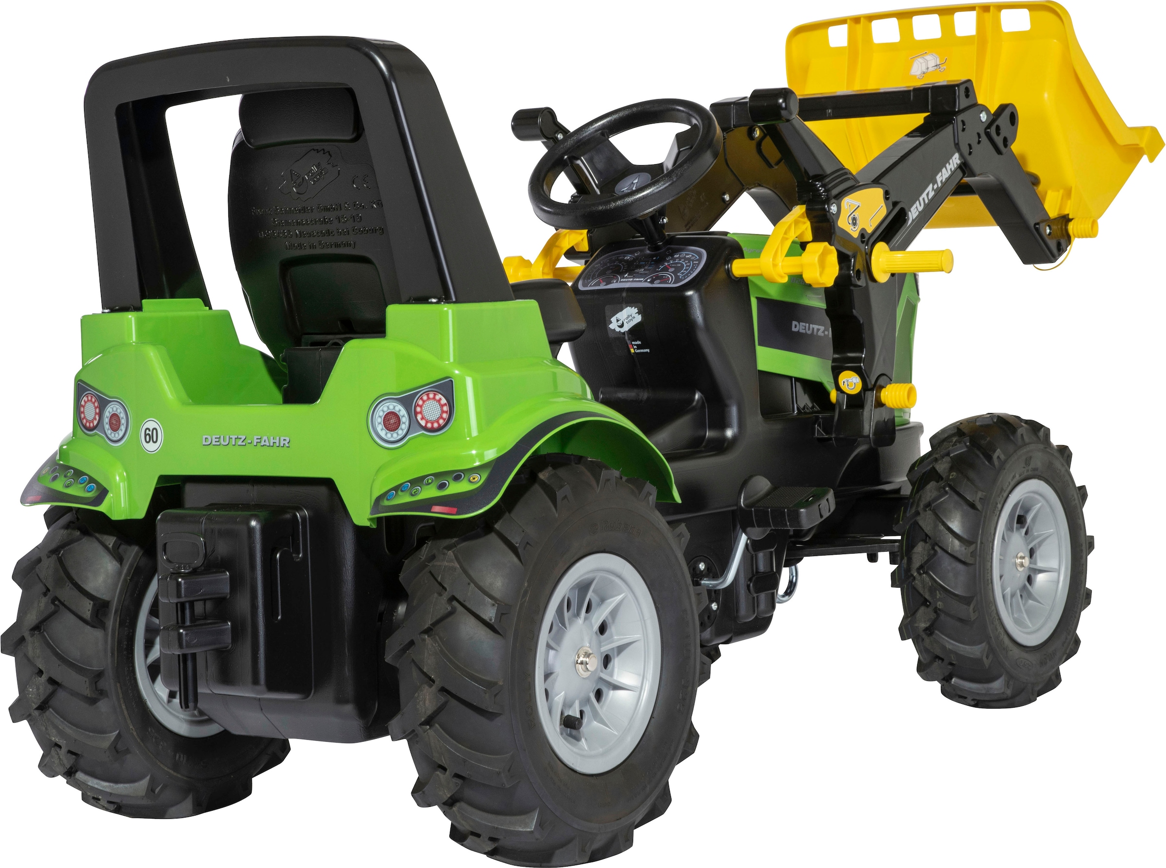 rolly toys® Trettraktor »Farmtrac Premium II Deutz 8280 TTV«, mit  Frontlader und Luftbereifung, BxTxH: 150x54x75 cm