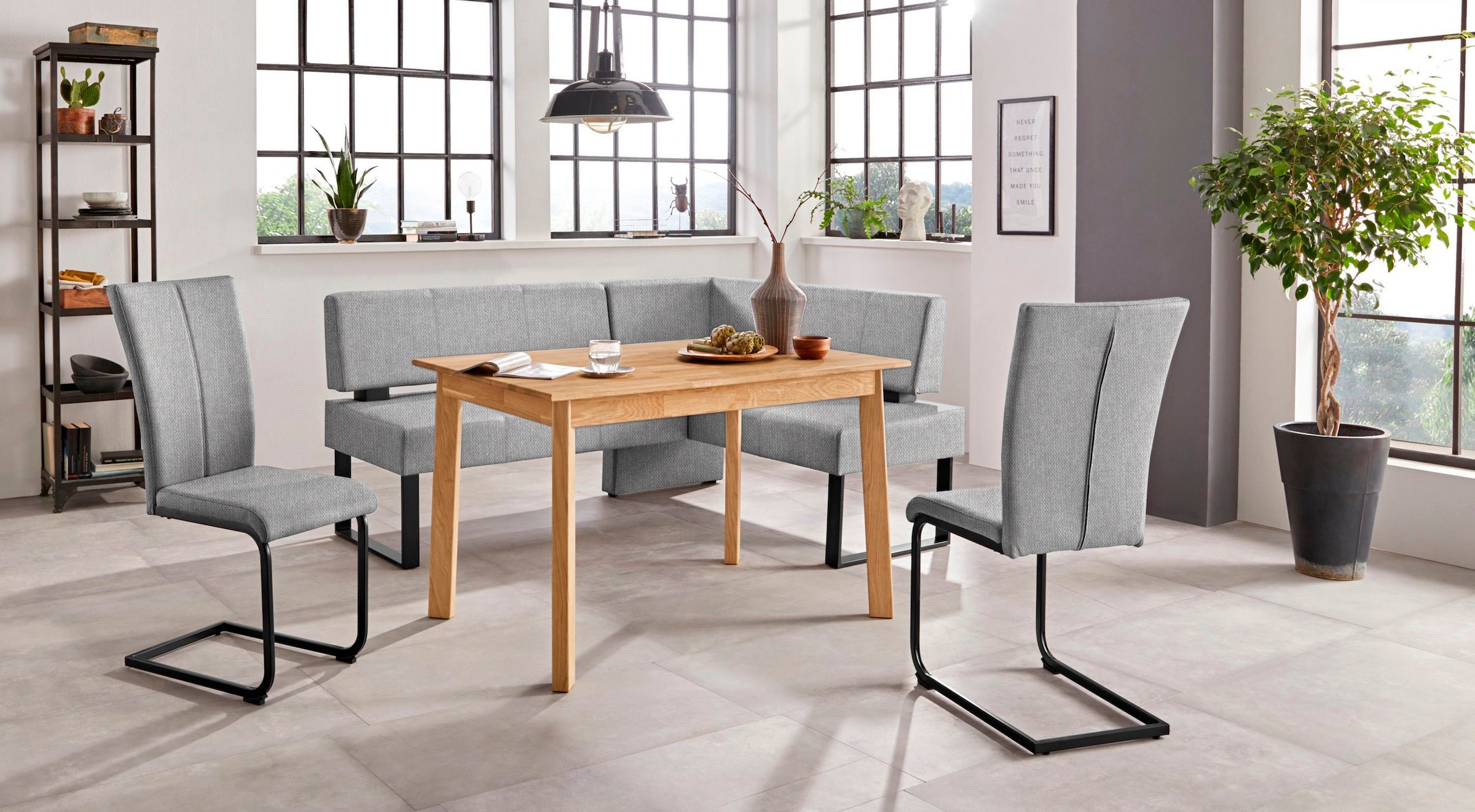 Home affaire Freischwinger »Oliver«, (Set), 2 St., Microfaser, Stuhl belastbar bis 120 Kg