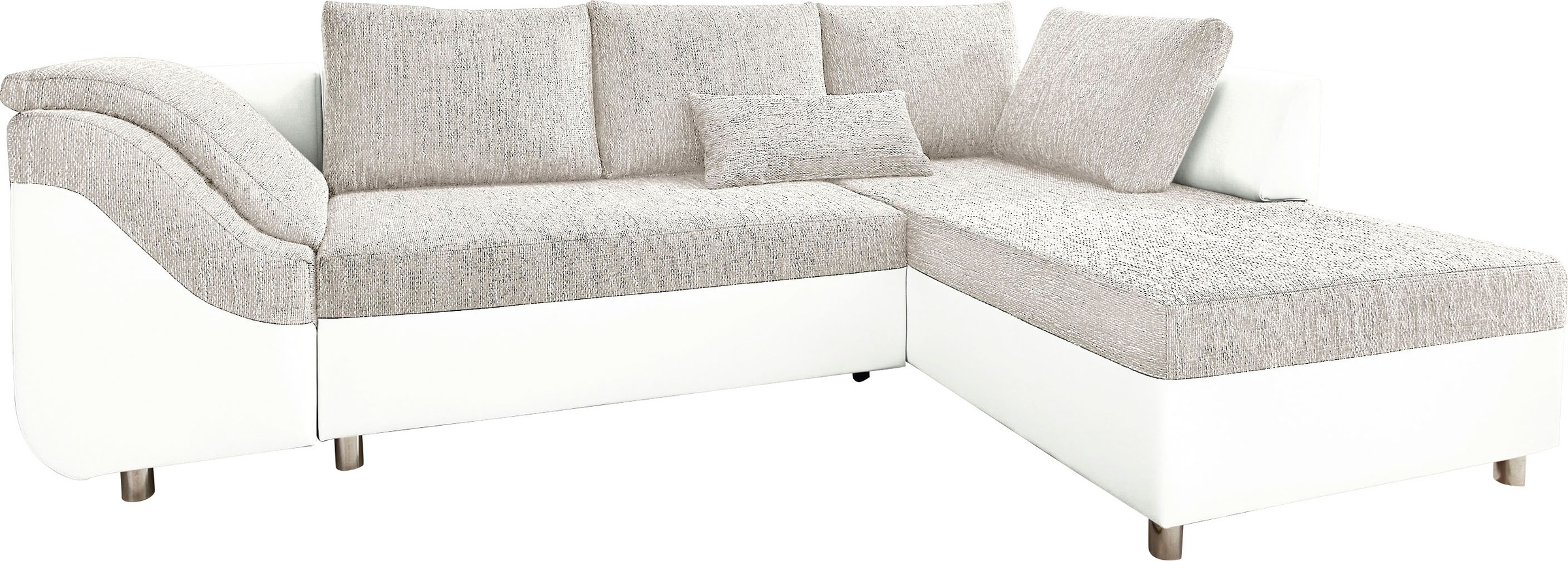 COLLECTION AB Ecksofa Sally L-Form, mit und ohne Bettfunktion, inklusive loser Rücken- und Zierkissen
