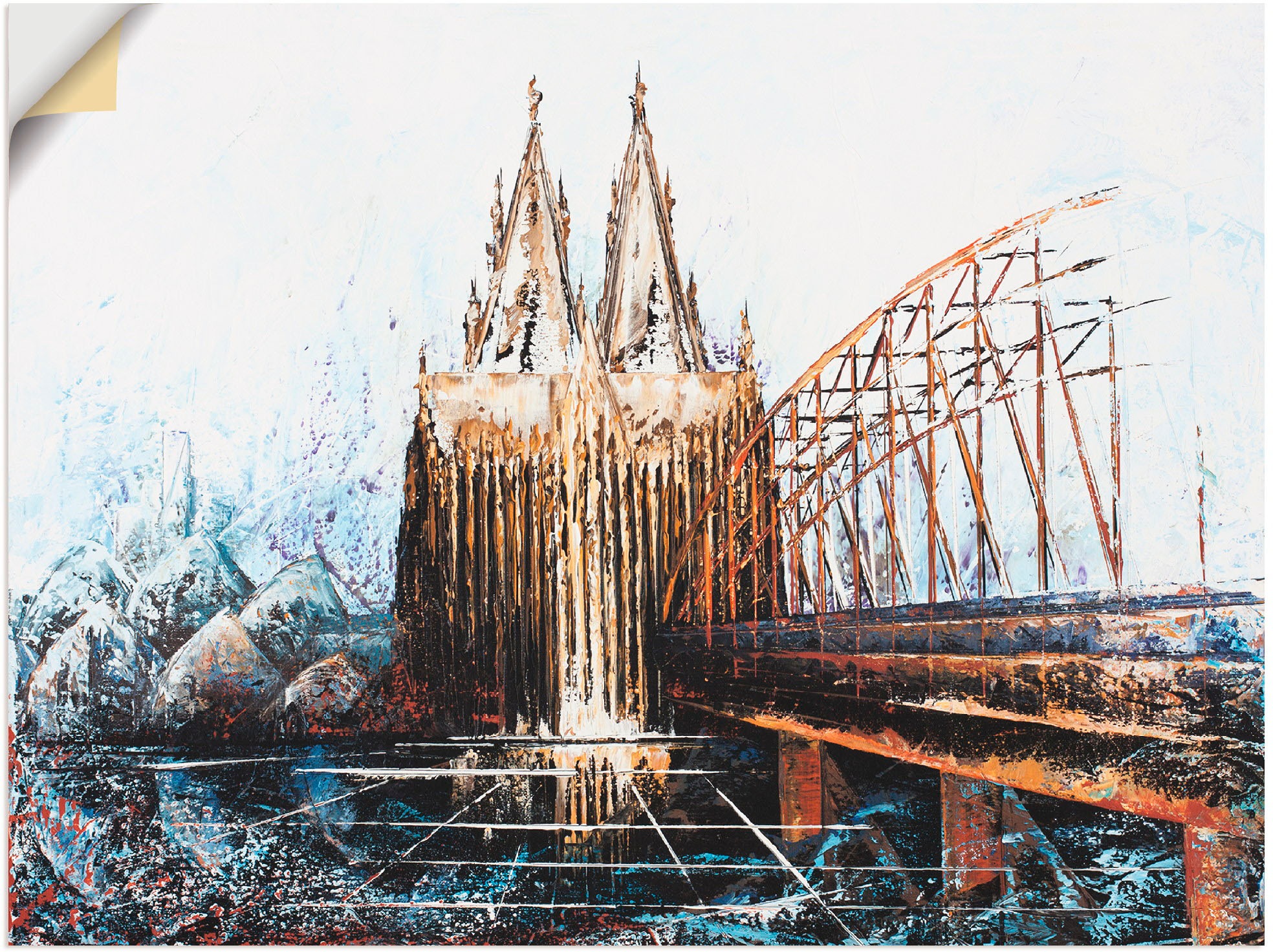 Image of Artland Wandbild »Köln Impression«, Deutschland, (1 St.), in vielen Grössen & Produktarten - Alubild / Outdoorbild für den Aussenbereich, Leinwandbild, Poster, Wandaufkleber / Wandtattoo auch für Badezimmer geeignet bei Ackermann Versand Schweiz