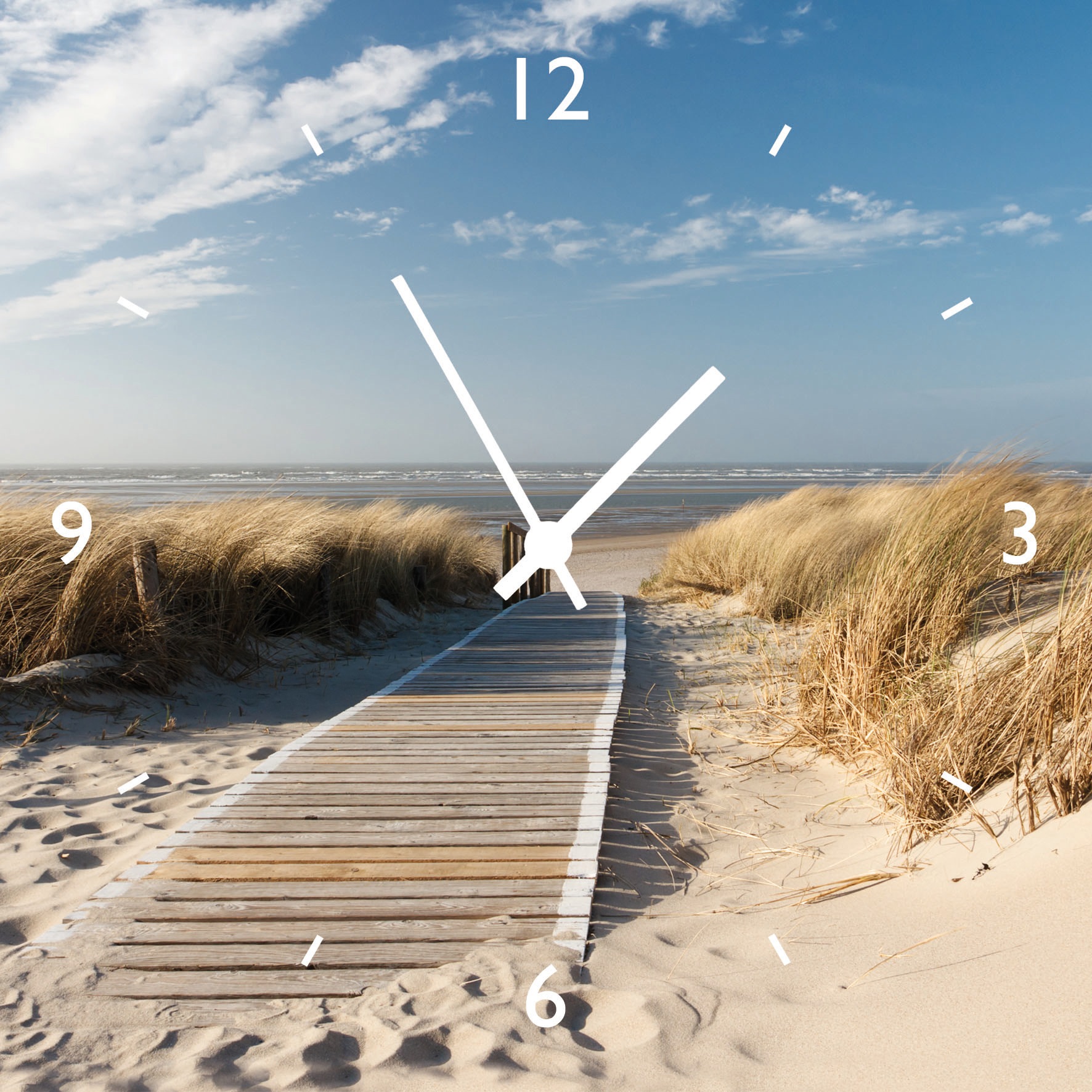 Image of Bönninghoff Wanduhr »Glasuhr, Sanddünen und Weg zur See« bei Ackermann Versand Schweiz