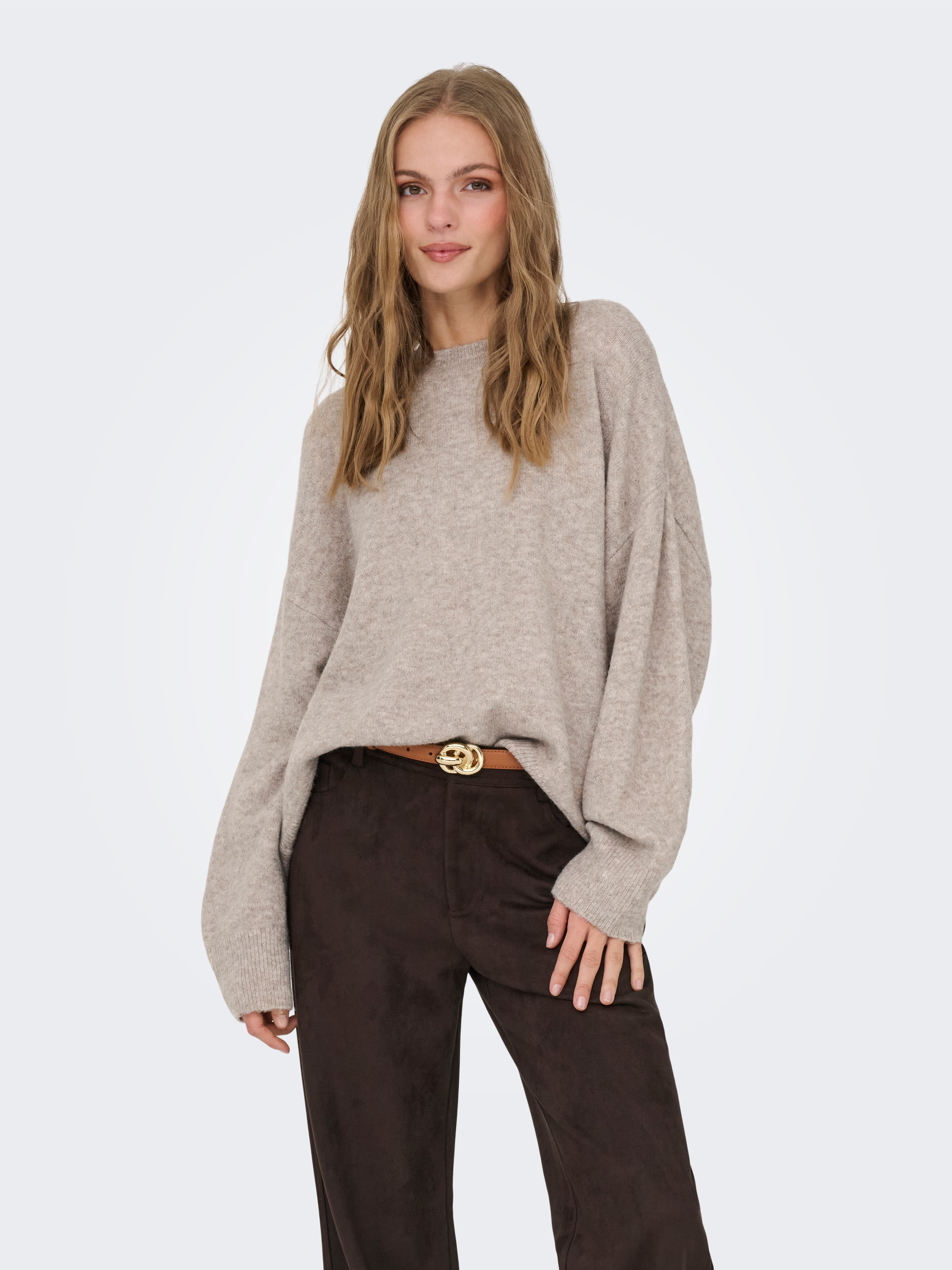 Image of JDY "JDYSONJA L/S O-NECK PULLOVER KNT NOOS" Materialmix