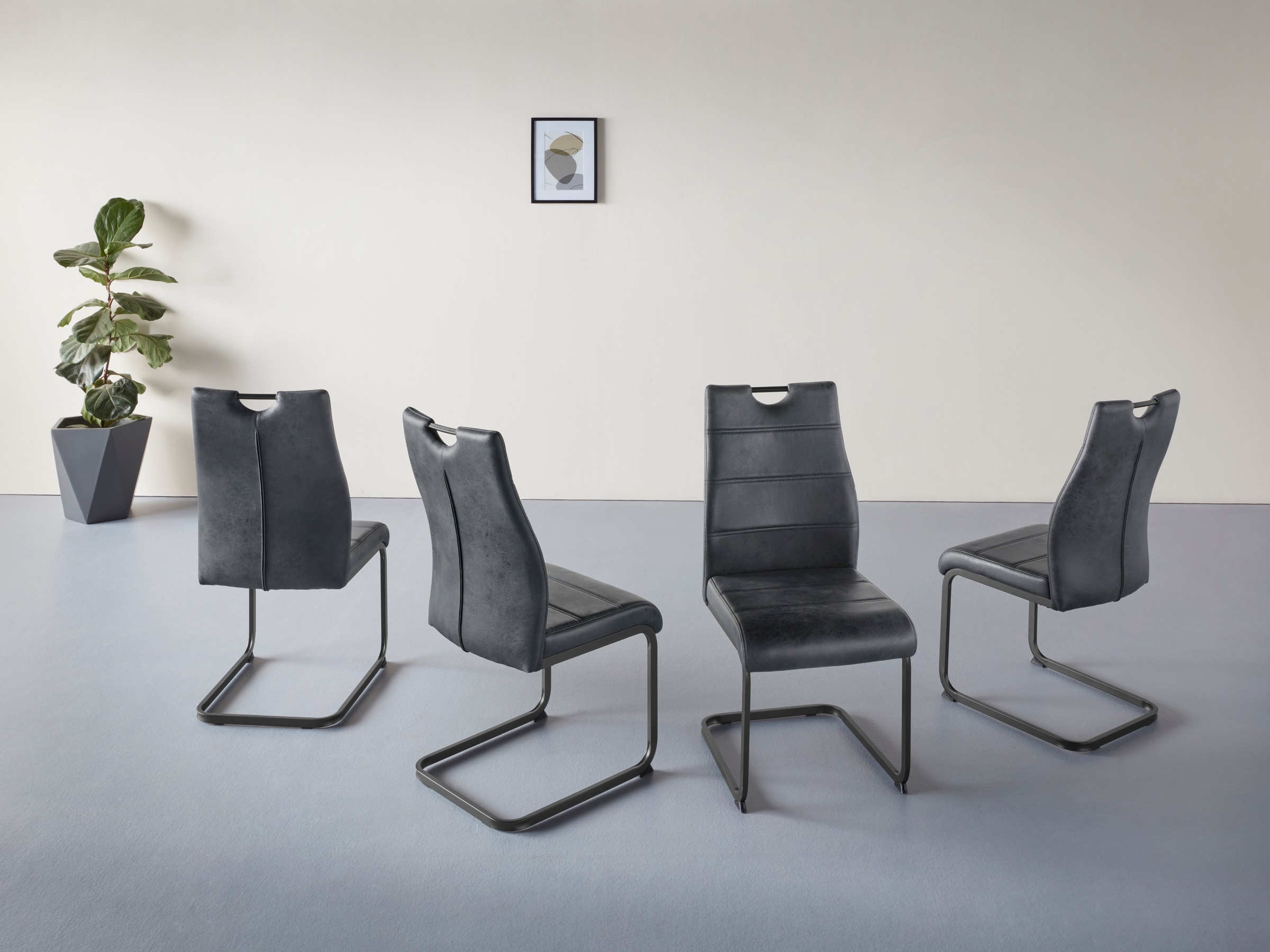 Image of HELA Freischwinger »Melina II S«, (Set), 4 St., Microfaser bei Ackermann Versand Schweiz