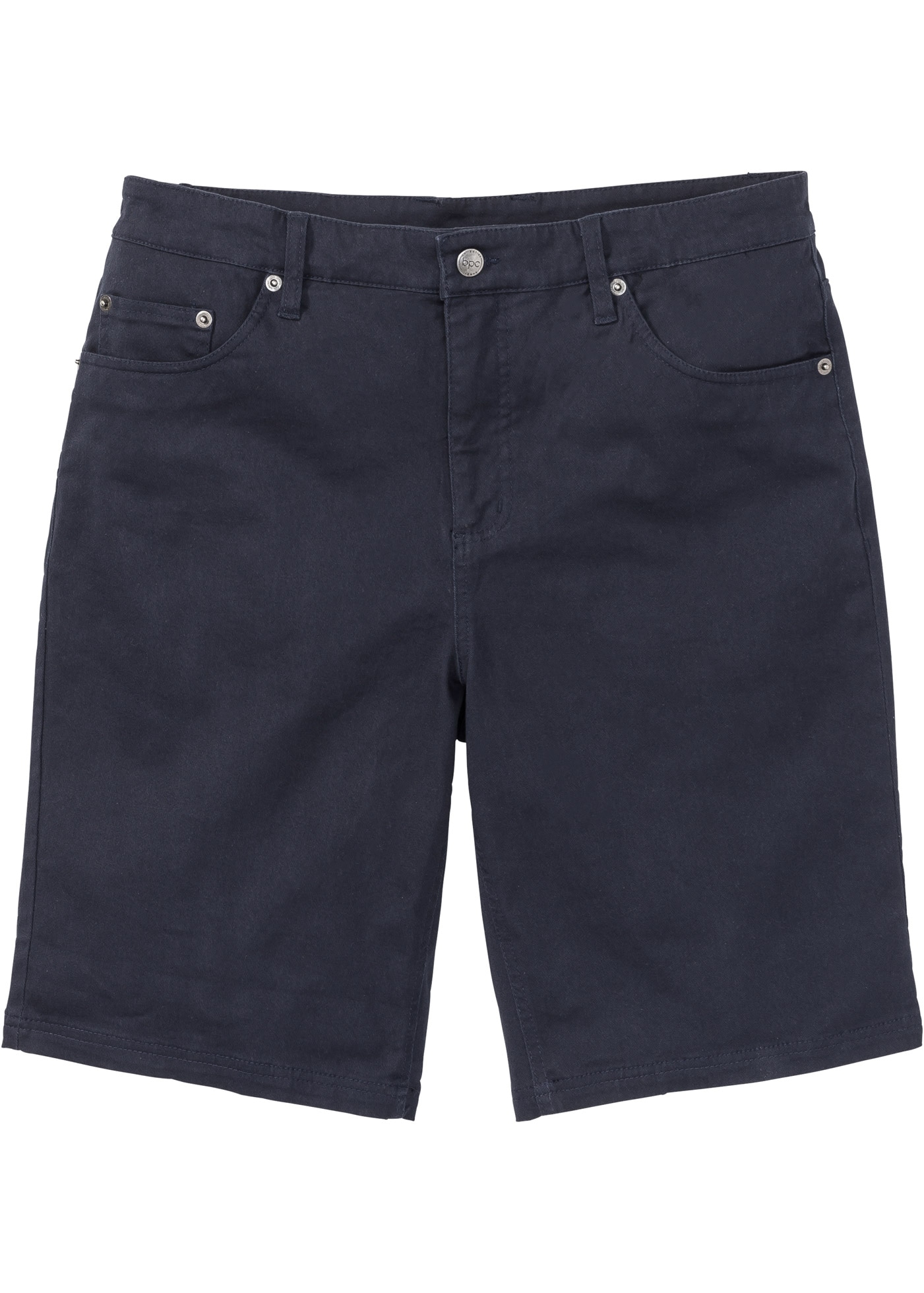 bonprix Bermuda  aus Baumwolle mit Elasthan, mit Stretchanteil, erhöhter Bund