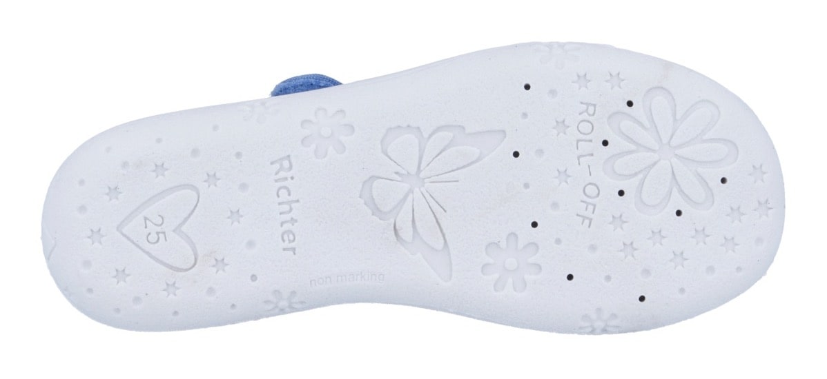 Richter Chausson »Mia«  chaussure à scratch, chaussure maternelle, avec label, gabarit de taille à télécharger