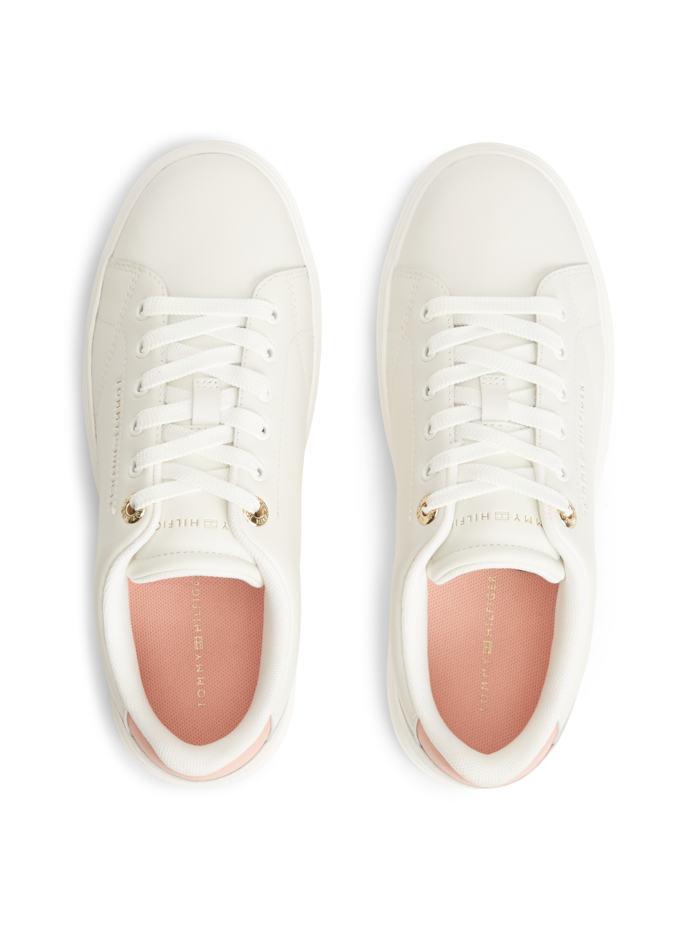 Tommy Hilfiger Baskets à plateforme »TH CHIC SNEAKER«  chaussure de loisirs, chaussure basse, chaussure à lacets avec coutures décoratives