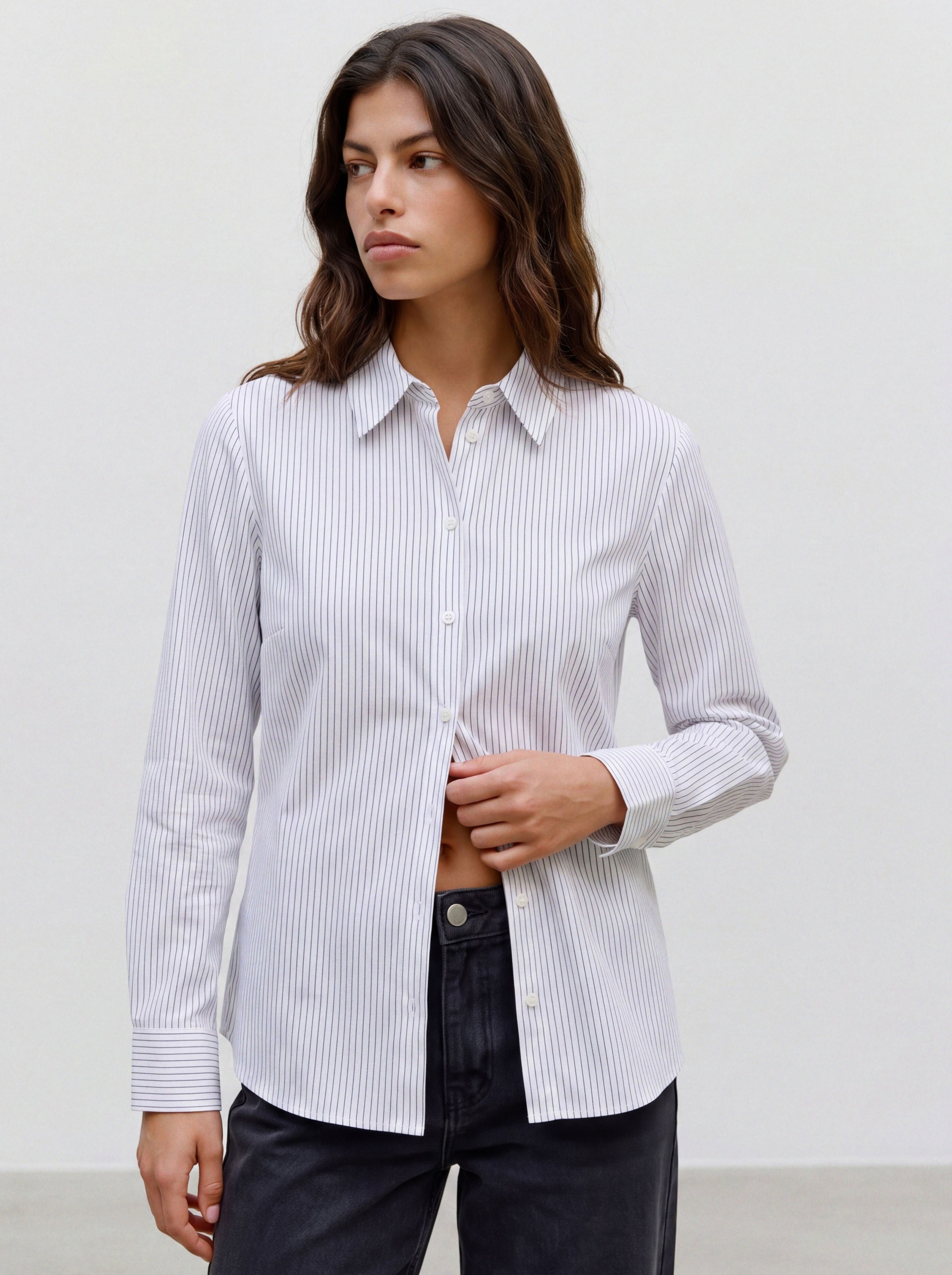 Image of Vero Moda Langarmbluse "VMSOPHIE LS SHIRT WVN NOOS" Baumwollmischung, regular fit