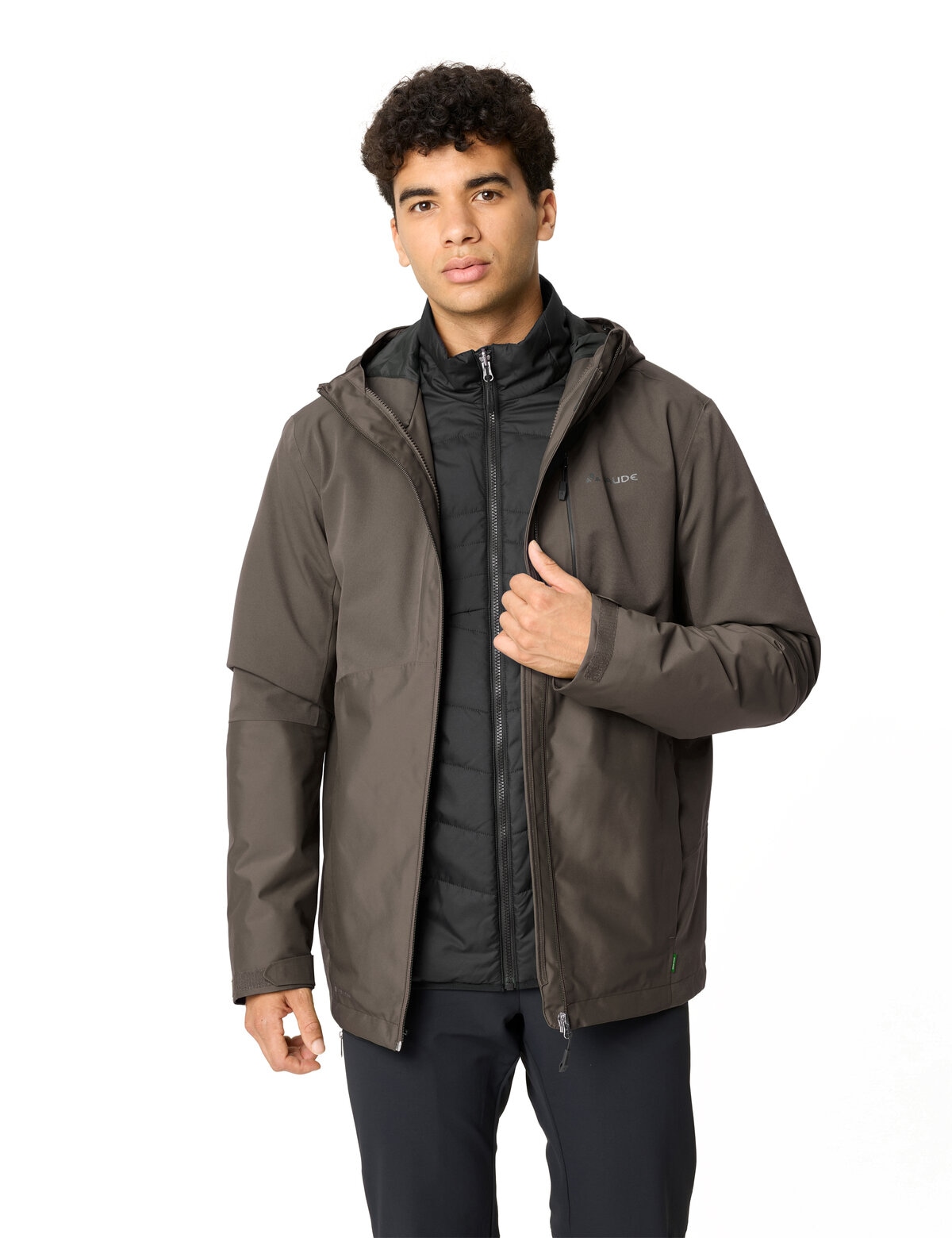 VAUDE Veste fonctionnelle 3 en 1 coupe-vent, imperméable, respirant, chaud