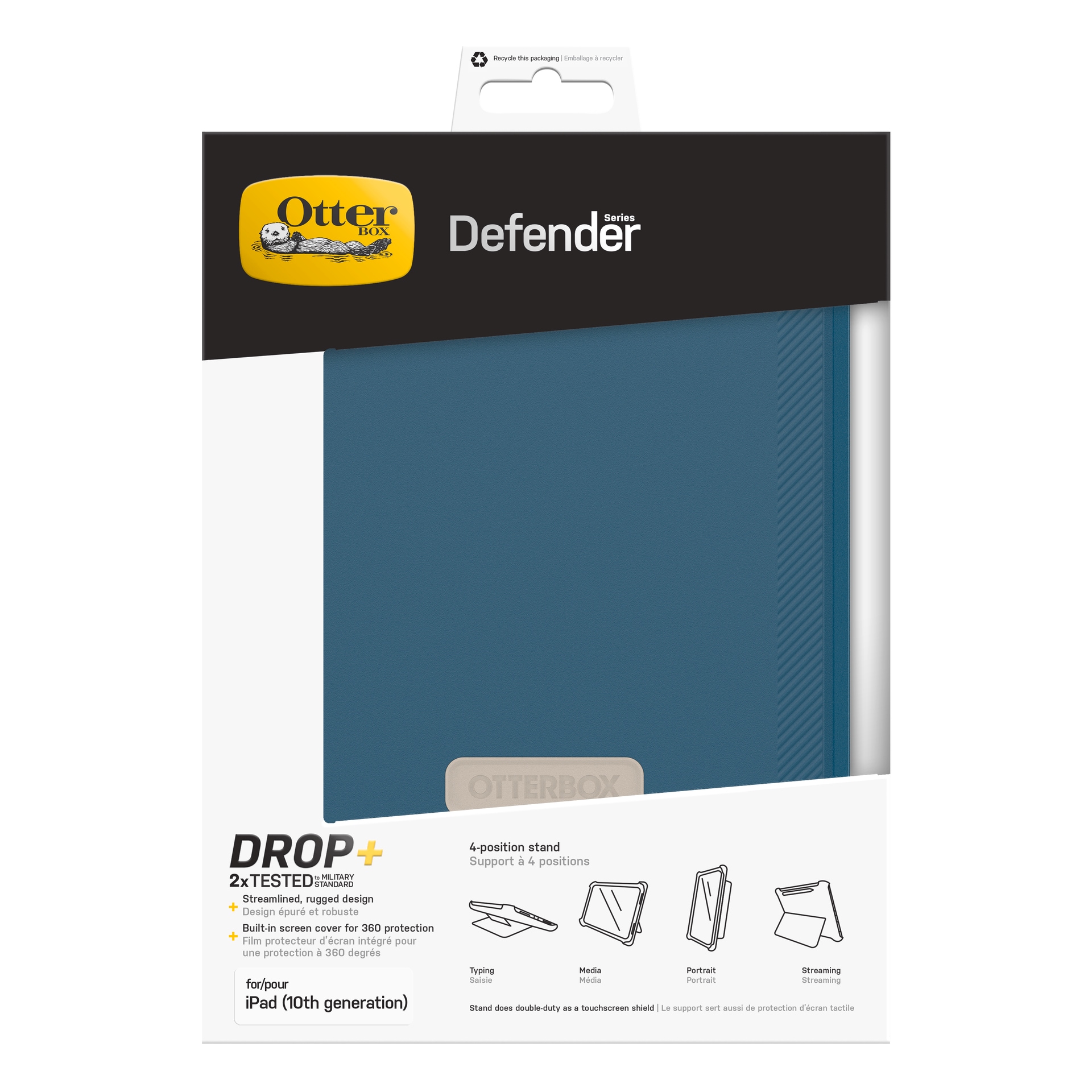 Otterbox Tablet-Hülle »Defender Series für Apple iPad (A16/10th gen)« iPad 10.9" (10. Gen.) | iPad 11" (2025) Backcover, Schutzhülle, Tablethülle, Case, Schutzcase, stossfest