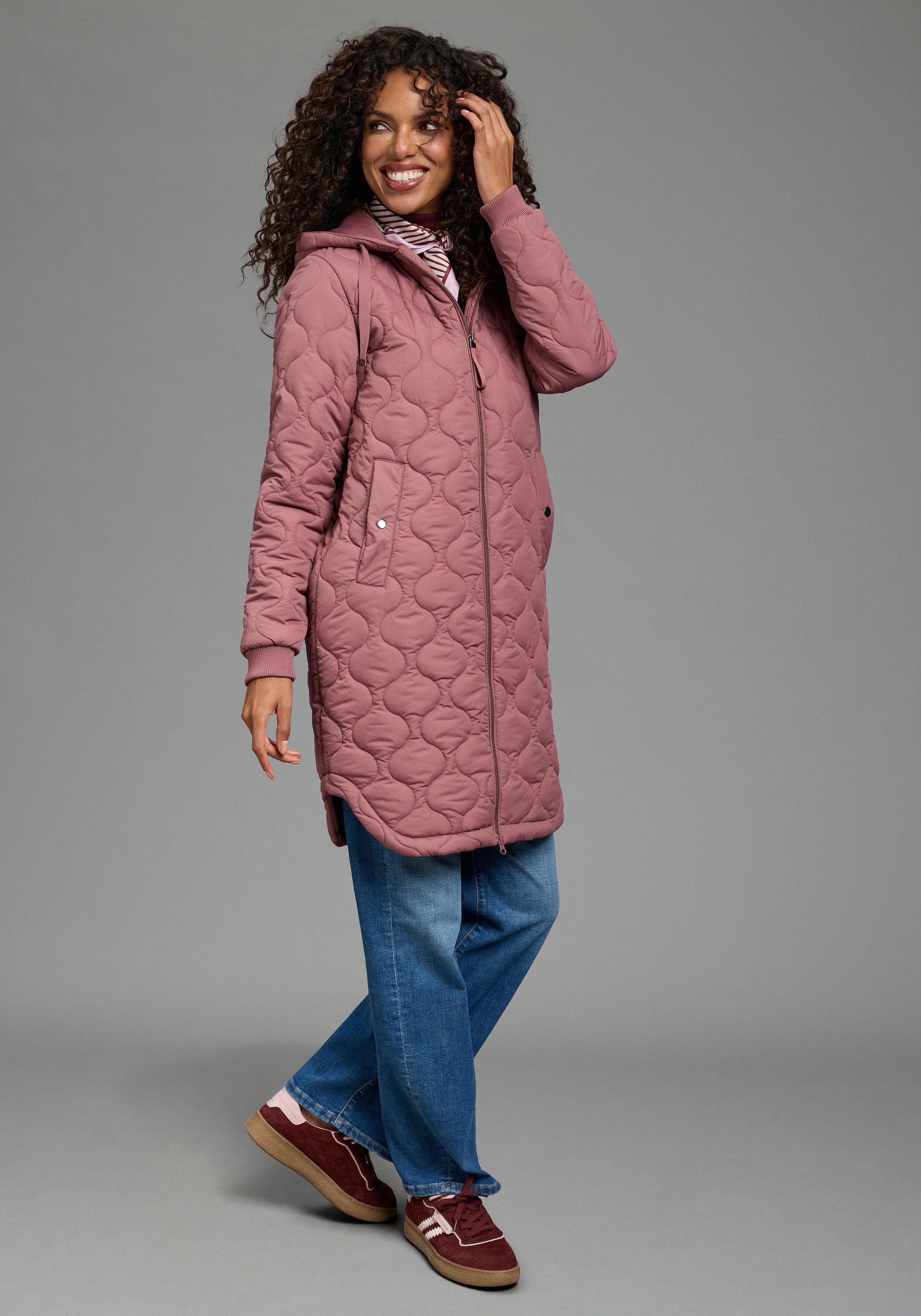 Laura Scott Manteau matelassé avec motif matelassé tendance