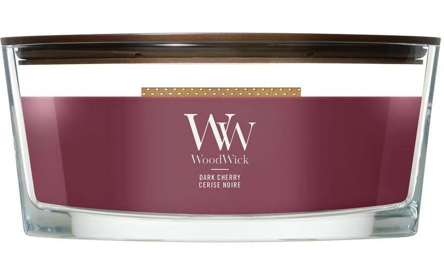 Image of Woodwick Duftkerze "Dark Cherry Ellipse"