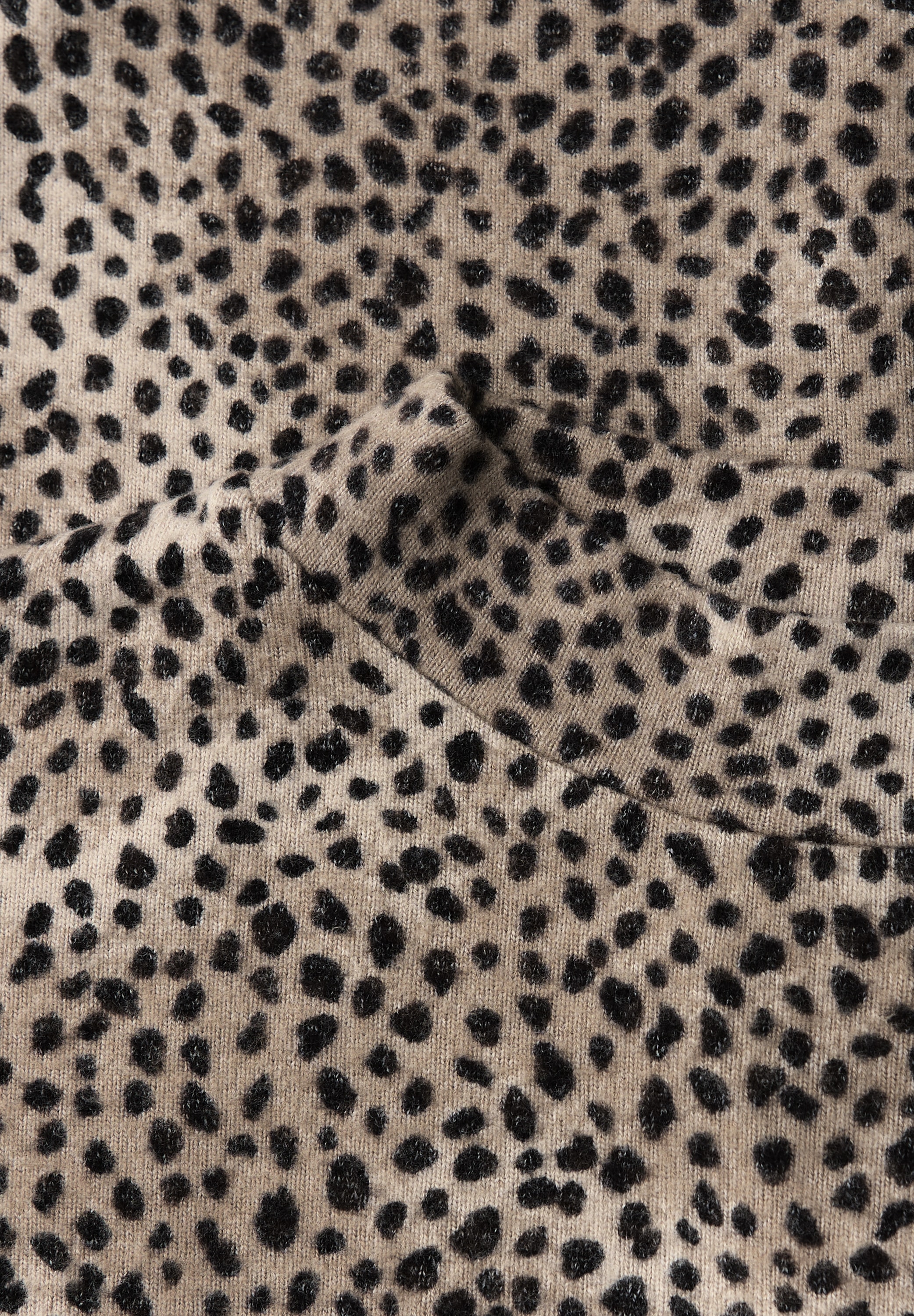 STREET ONE Stehkragenpullover mit Leo-Print