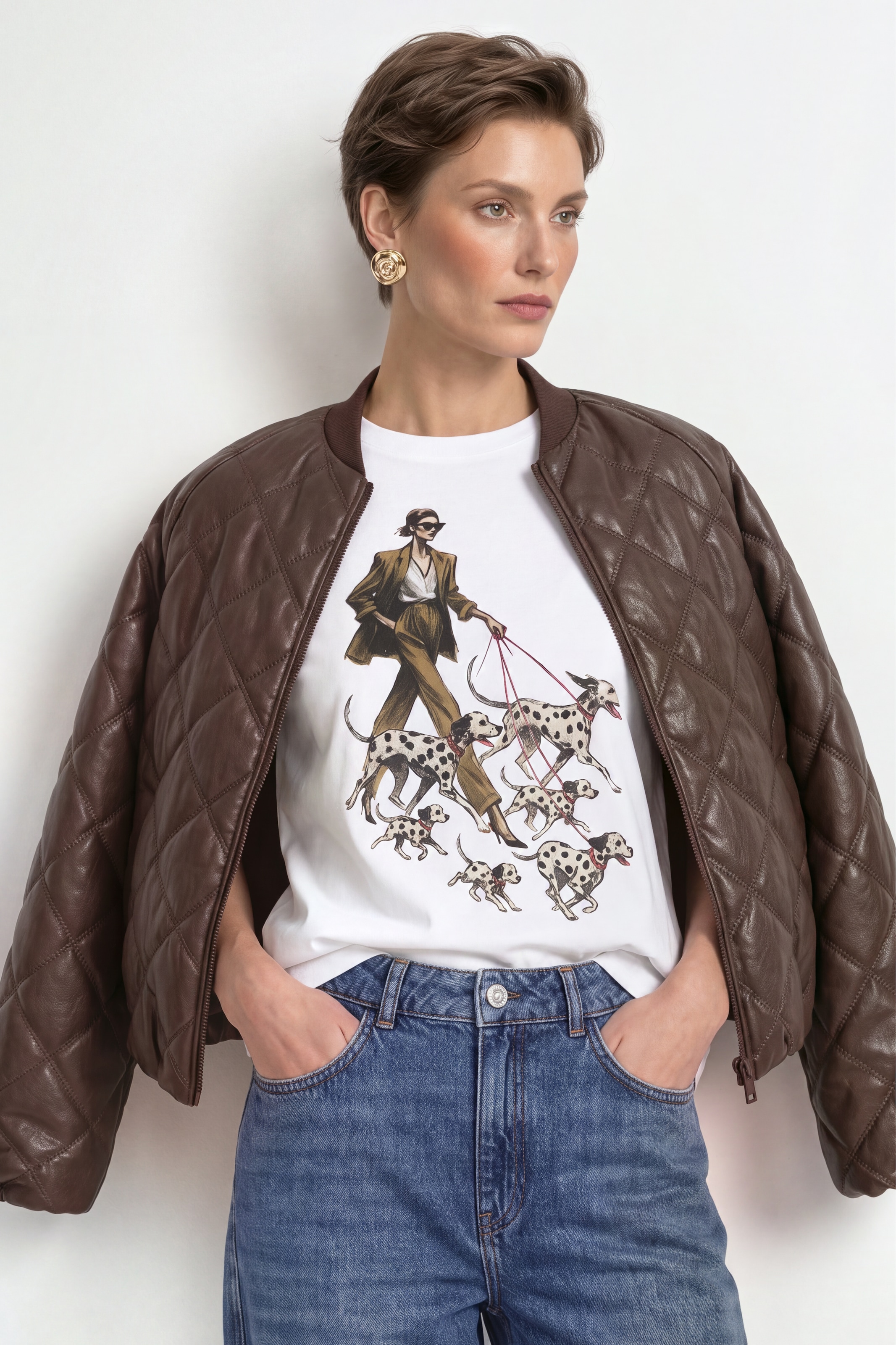 RICHROYAL T-shirt avec imprimé accrocheur