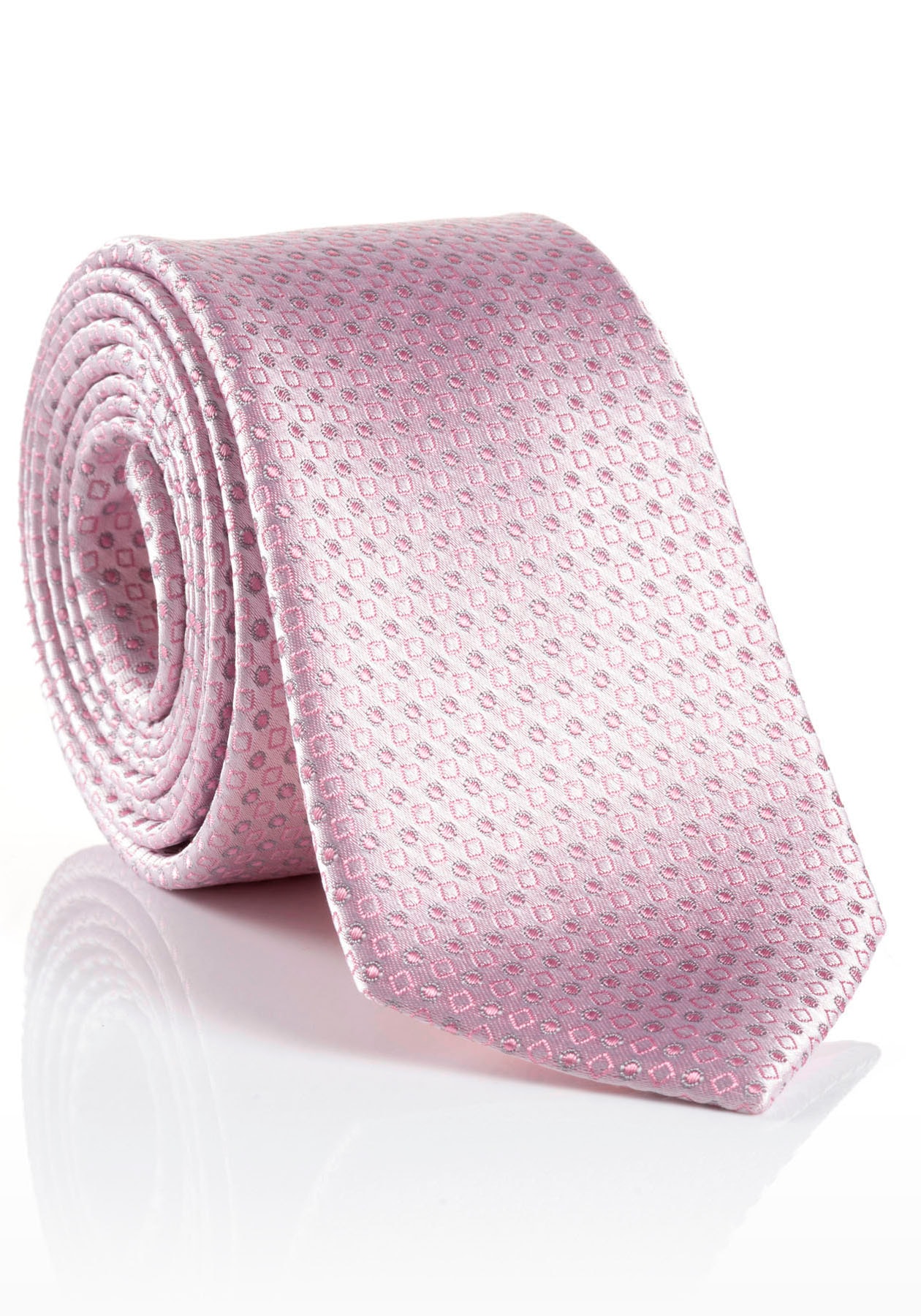 Krawatte »LEANO«, Krawatte aus reiner Seide, Minimal-Design,Pastellfarben