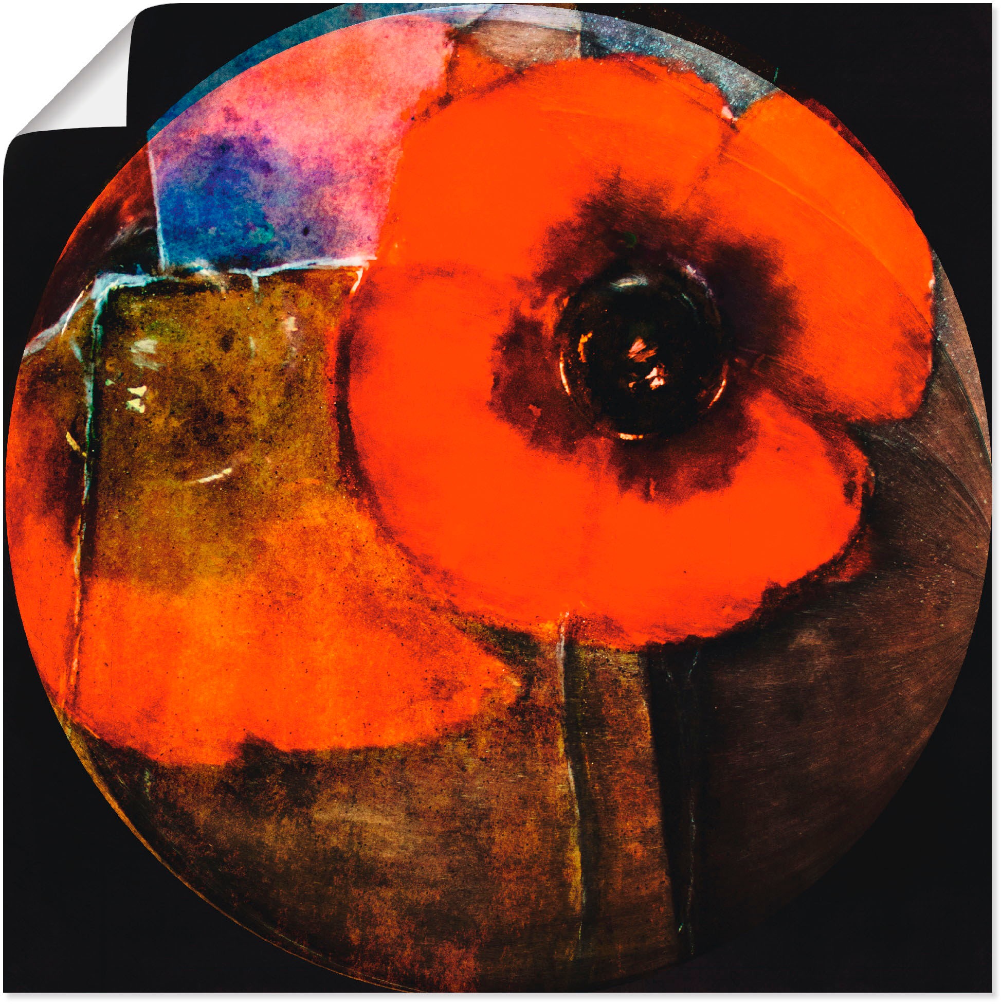 Image of Artland Wandbild »Roter Mohn - abstrakt«, Blumen, (1 St.), in vielen Grössen & Produktarten - Alubild / Outdoorbild für den Aussenbereich, Leinwandbild, Poster, Wandaufkleber / Wandtattoo auch für Badezimmer geeignet bei Ackermann Versand Schweiz