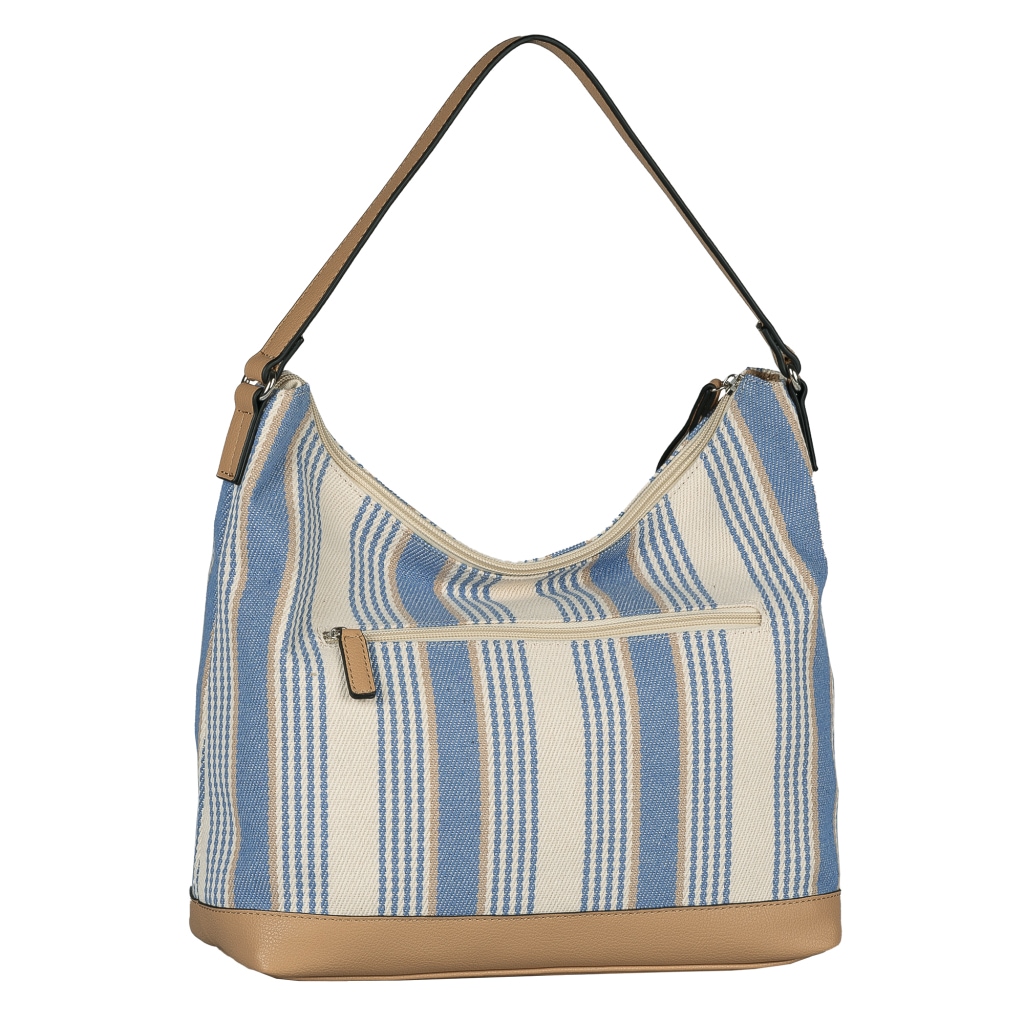 TOM TAILOR Hobo »Gilda« sac porté main femme, sac épaule avec grand logo Tom-Tailor