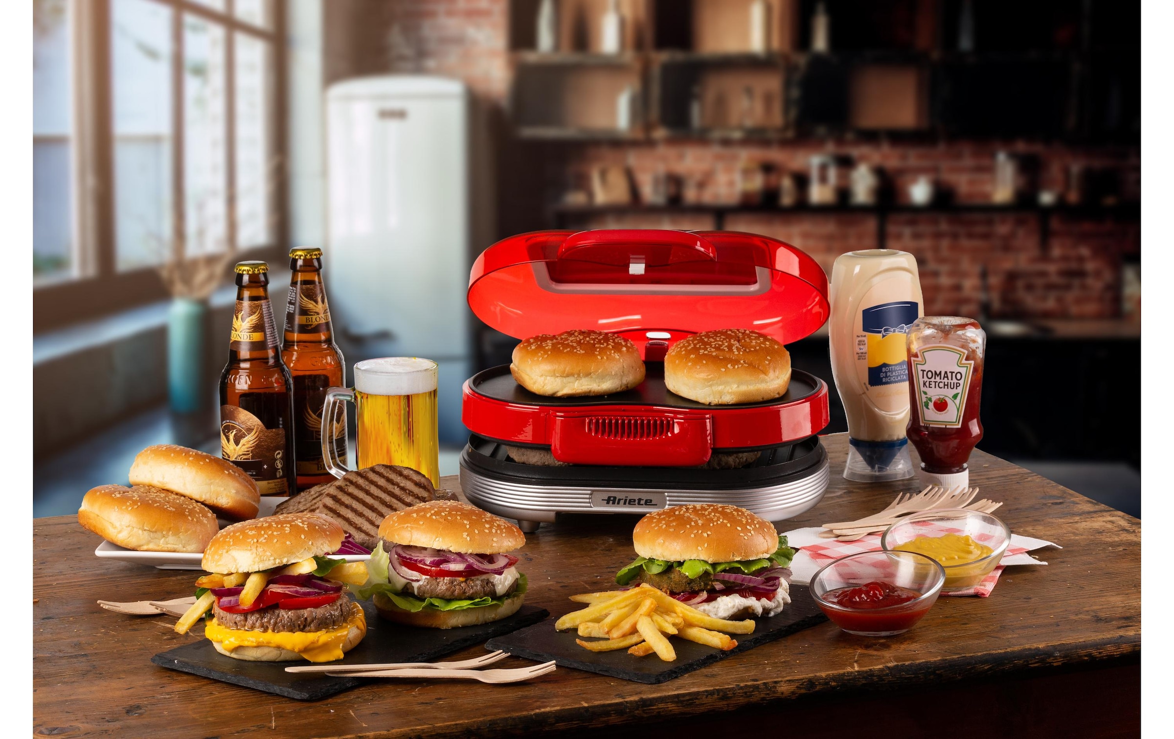 Ariete Hamburger Maker »Ariete Party Time«, 1200 W