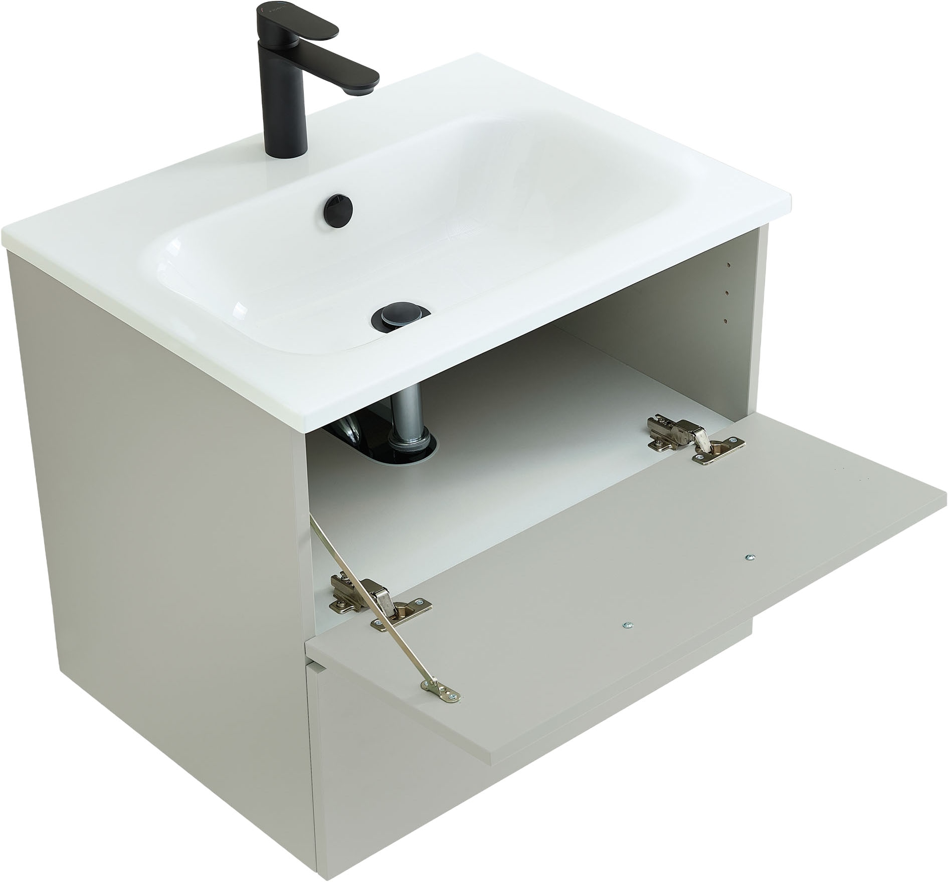 Saphir Ensemble de meubles de salle de bain »Quickset 500, Waschtischunterschrank mit Mineralmarmorwaschtisch« 2 cuis tlg.
