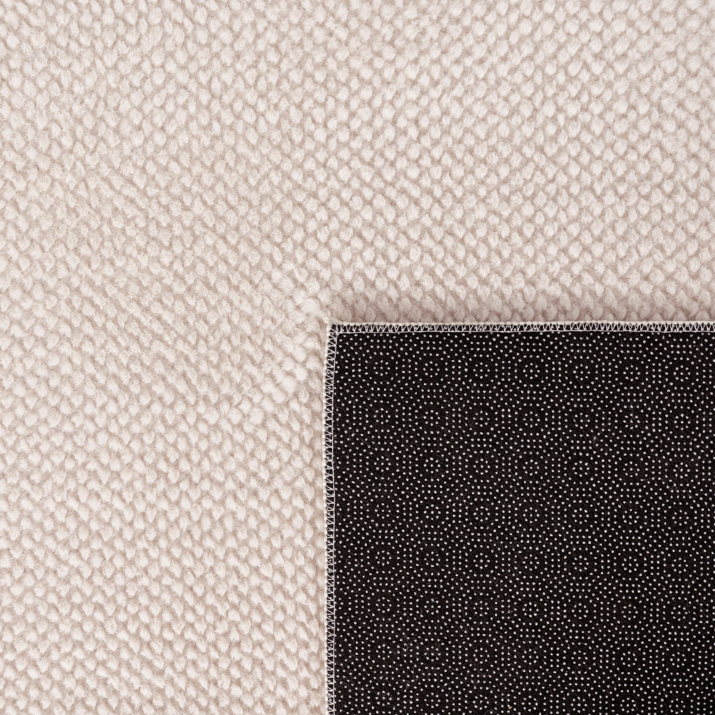 Paco Home Teppich »Sevilla 521«, rechteckig, 16 mm Höhe, Kurzflor, Uni Farben, weich & kuschelig, Hoch-Tief Effekt, Wohnzimmer