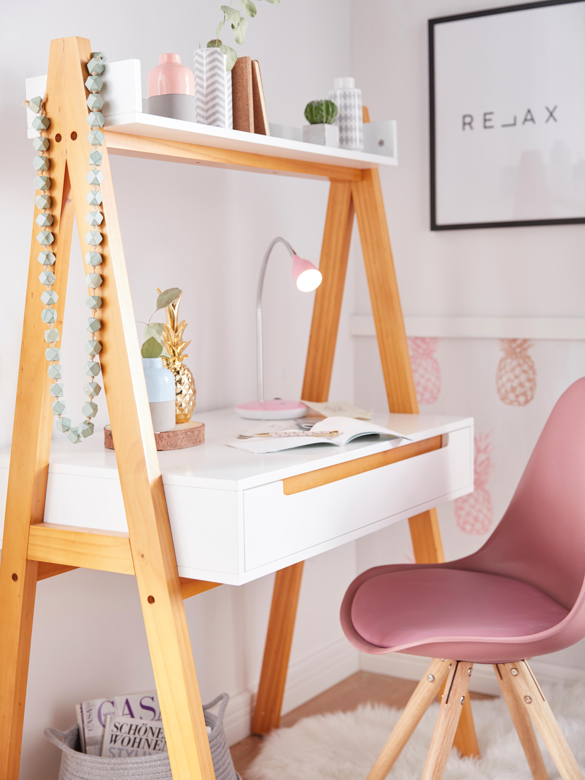 queence Image »Relax« HD Premium Poster-Druck inkl. Holzrahmen