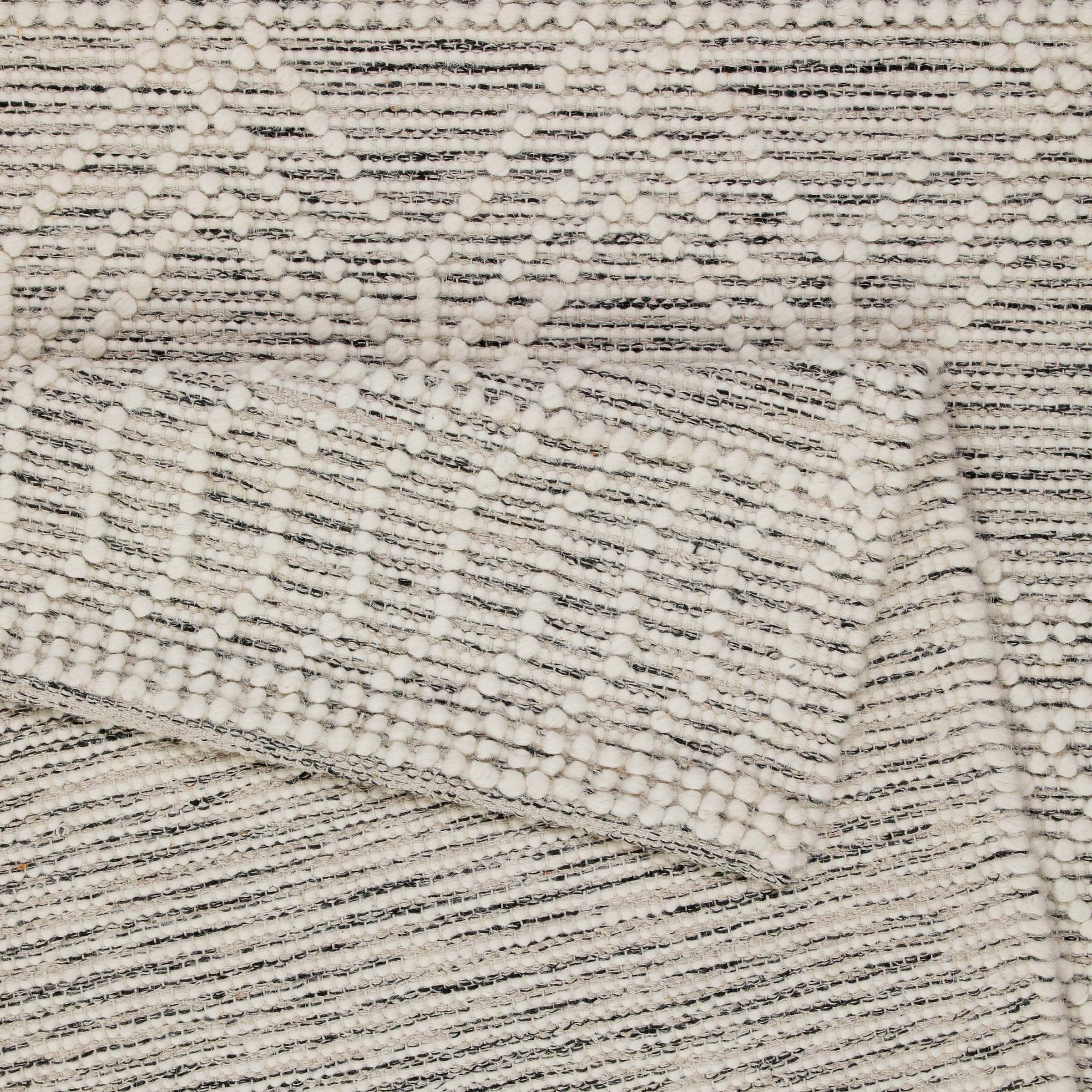 GOODproduct Teppich »Eleena« rechteckig 8 mm Höhe 70% Wolle, handgewebt, Raute, Hoch-Tief, Wohnzimmer, Naturfaser