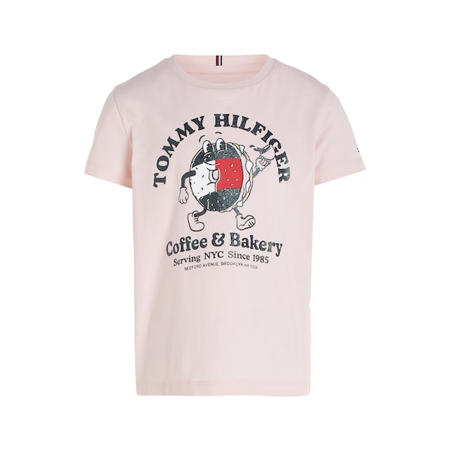 ♕ Tommy Hilfiger T-Shirt »TOMMY BAGELS TEE S/S«, mit grossem Druck  versandkostenfrei auf