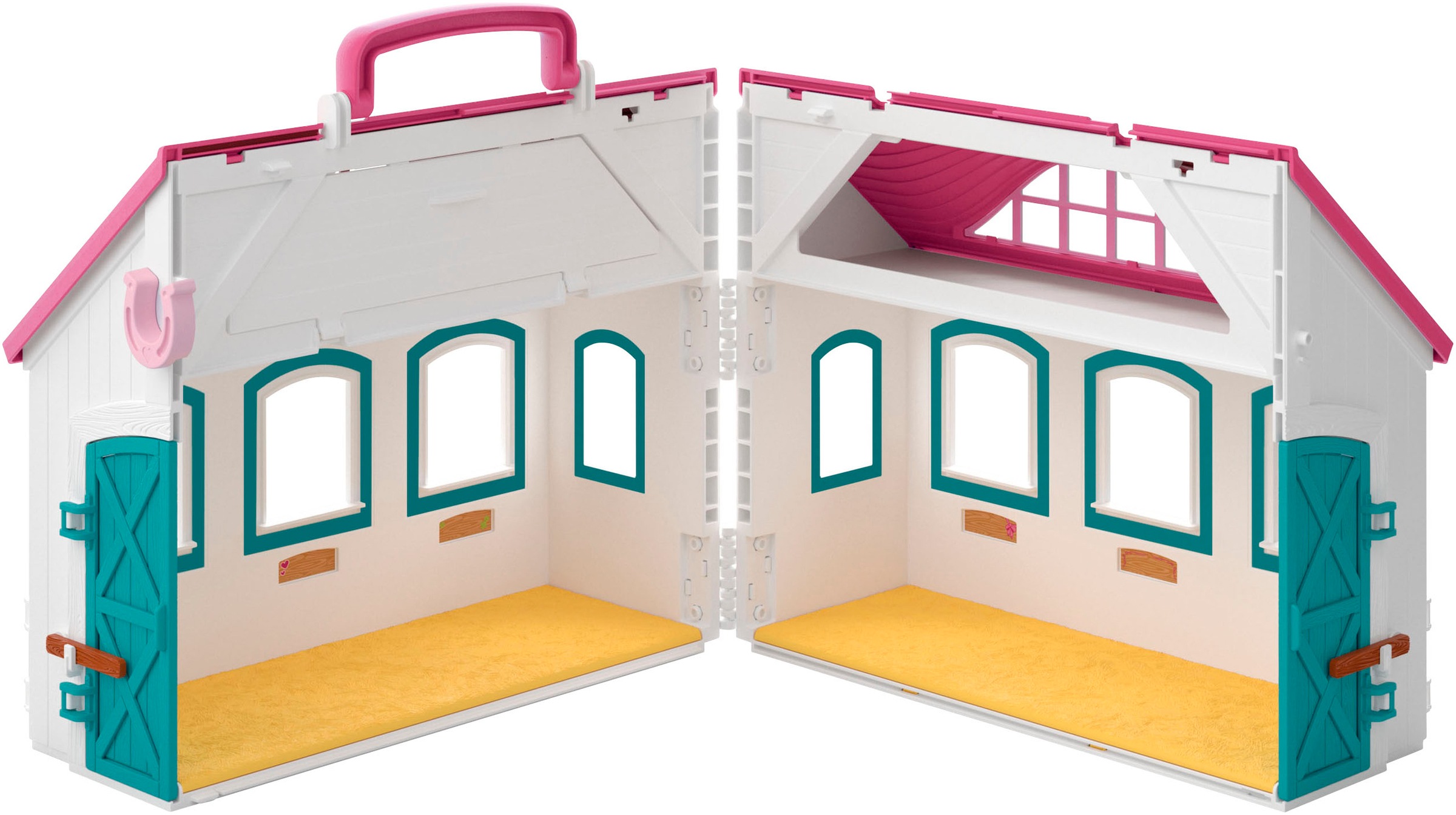 Schleich® Spielwelt »HORSE CLUB, Offenstall -Kleines Hufeisen (42703)« Made in Europe