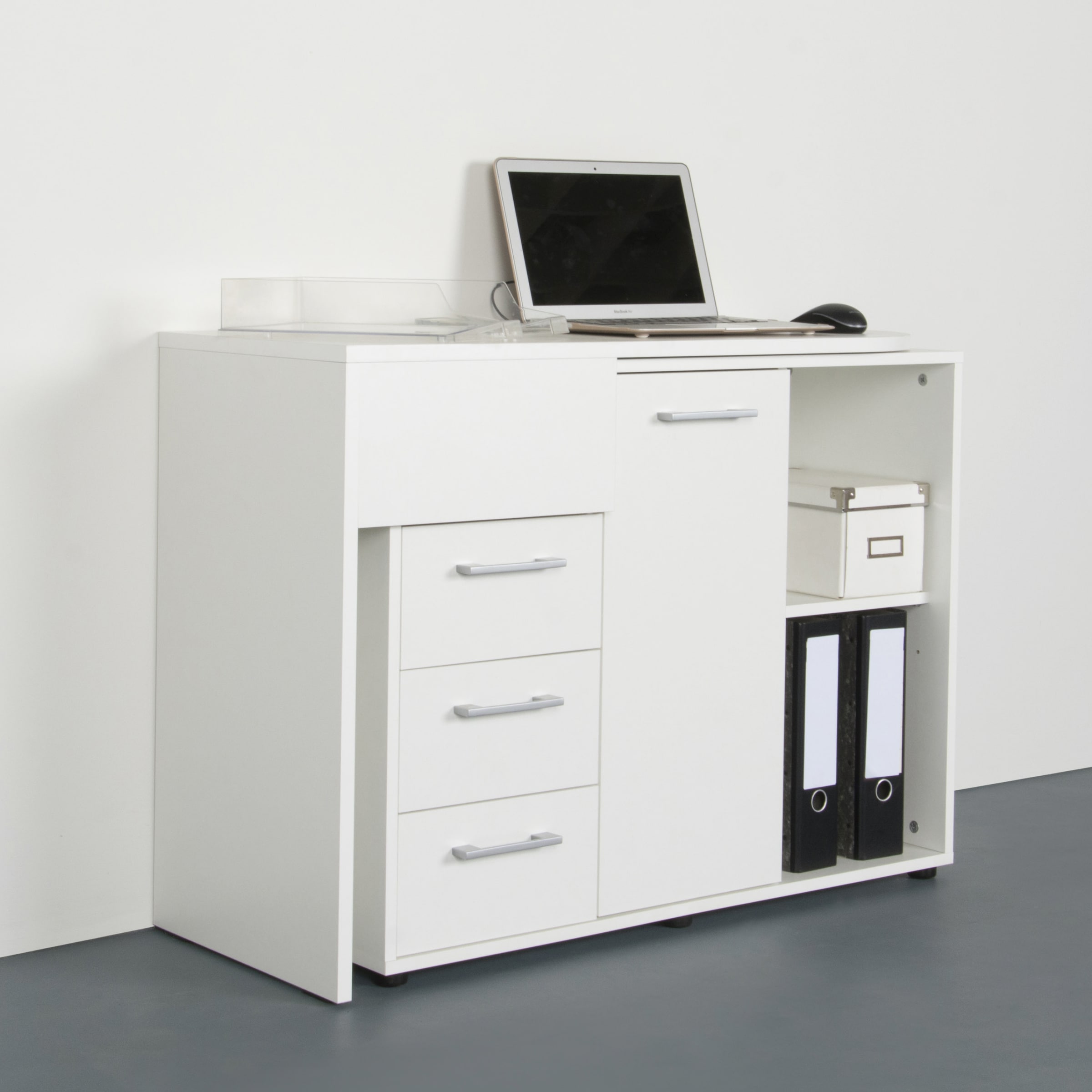 VOGL Möbelfabrik Schreibtisch »1246 mit schwenkbarer Tischplatte«, platzsparend, Breite 98-149 cm, Made in Germany
