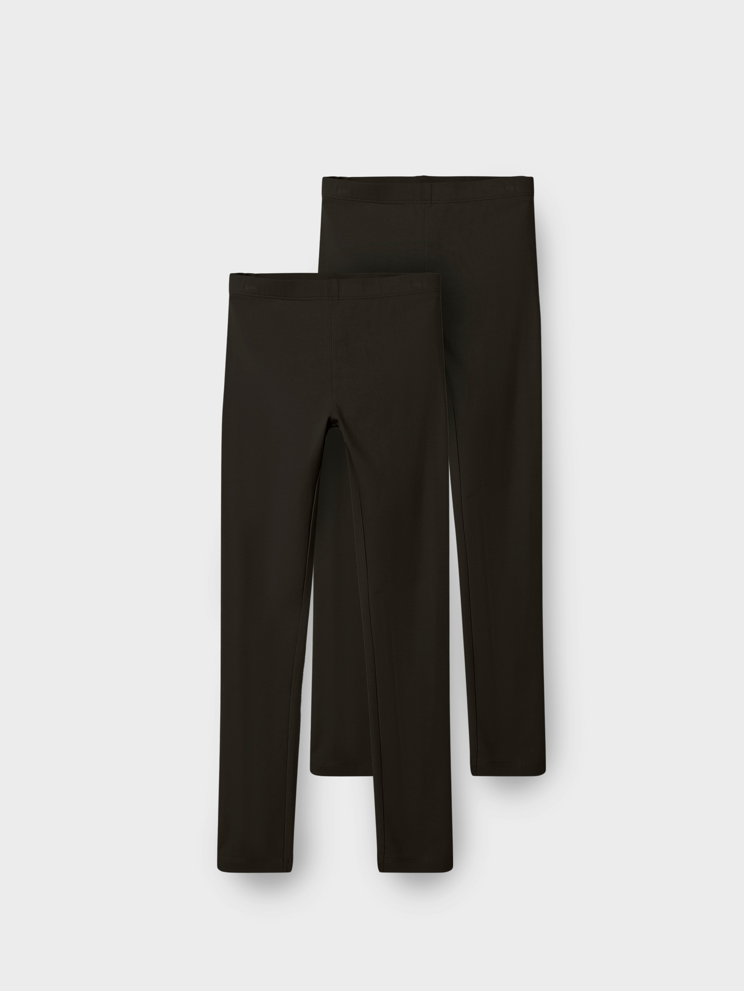 Name It Leggings »NKFVIVIAN für Mädchen mit elastischem Bund im 2er-Pack«, (Set, 2 tlg.), unifarben, casual, sehr schmal, Baumwollmischung, Jersey