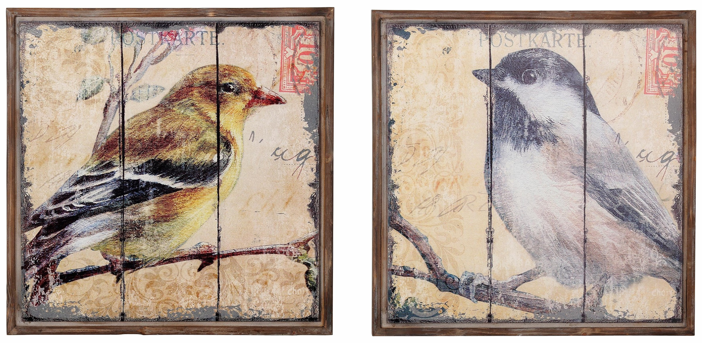 Image of HOFMANN LIVING AND MORE Bild "Vogel" Vögel Set, 2 Stk. tlg. Tiermotiv (Set, 2 St.)