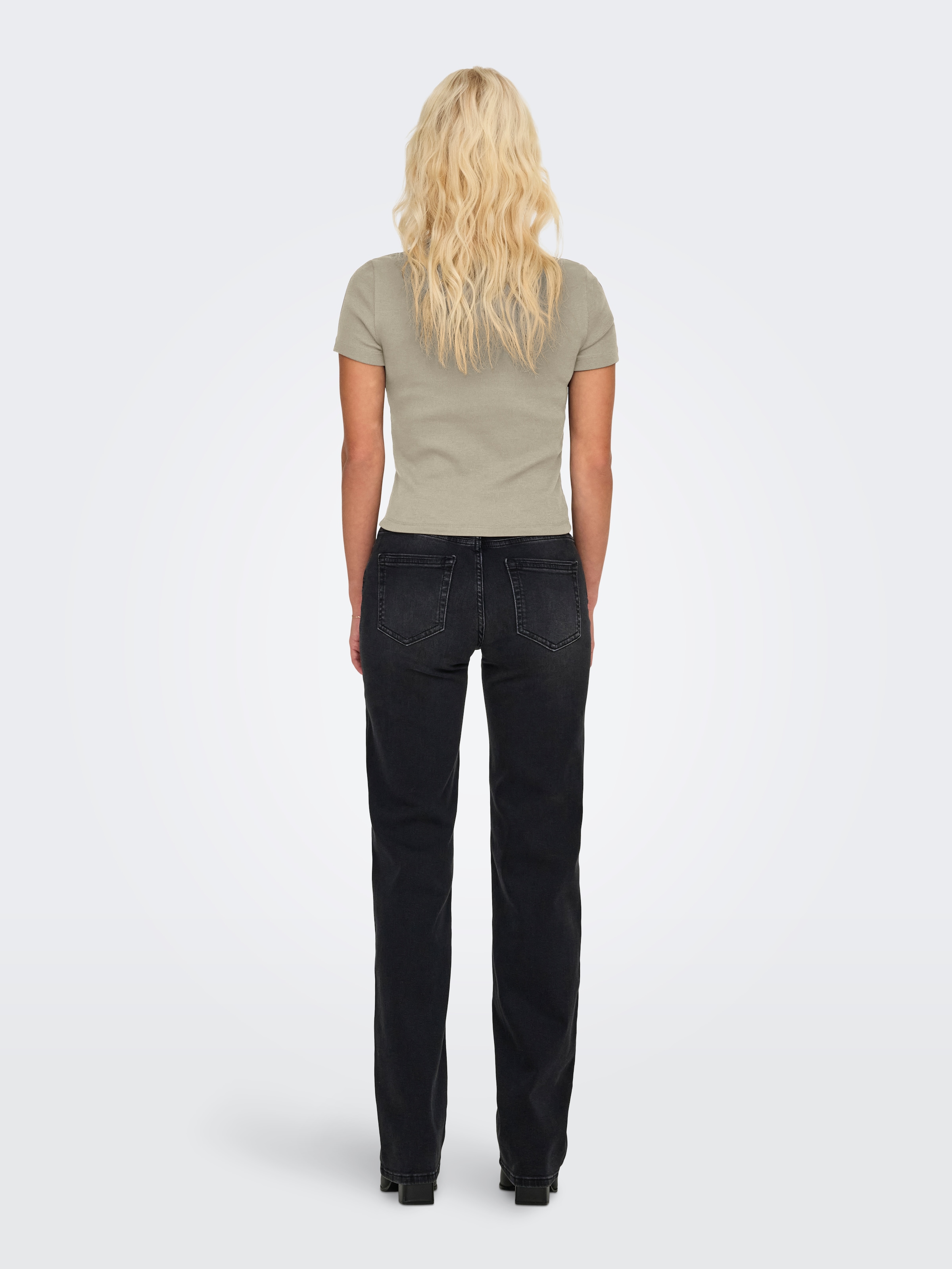ONLY Kurzarmshirt »ONLVAL – Basic-Shirt mit Stretchkomfort für jeden Tag«, regular fit, modisch, Jersey, Baumwollmischung, Rundhals