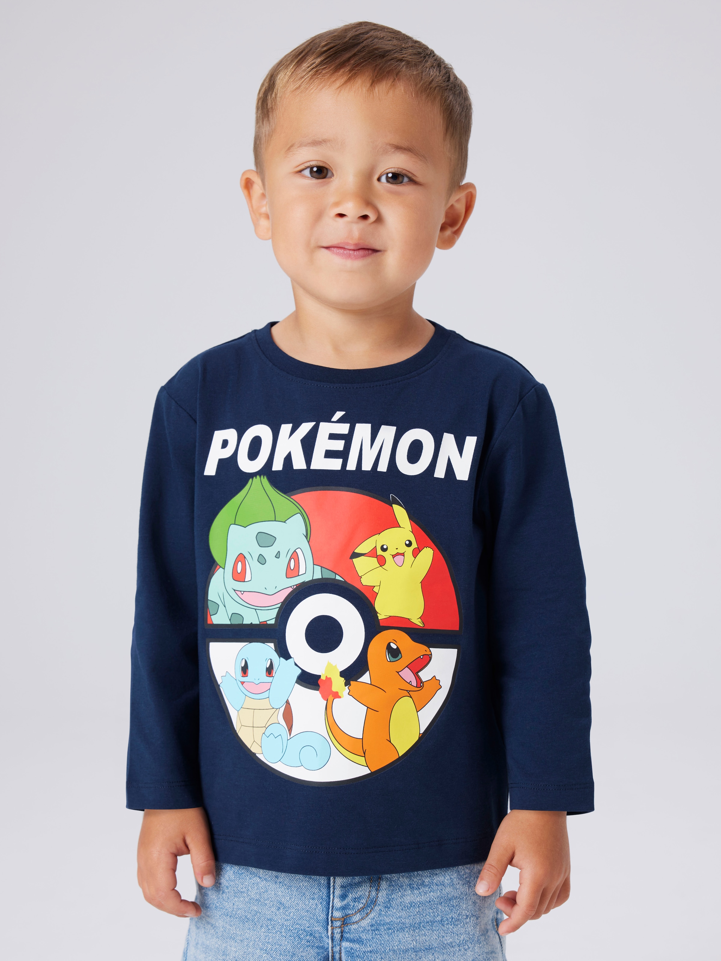 Image of Name It T-Shirt "NMMJUICE POKEMON LS NREG TOPBOX NOOS SKY"